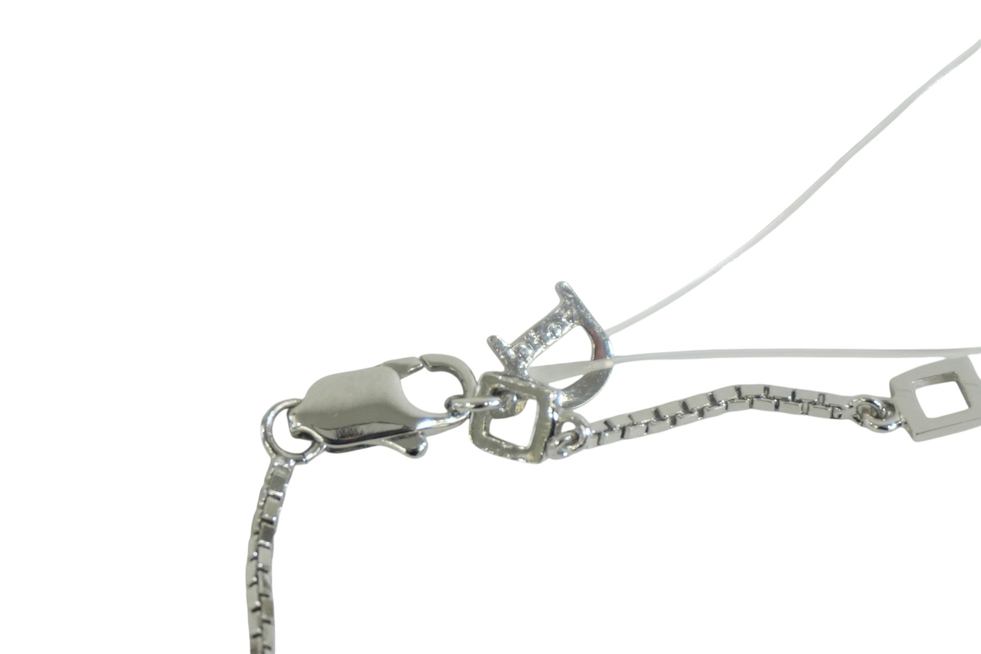Pre-owned Dior Logo Tag Silver tone Bundle of 2