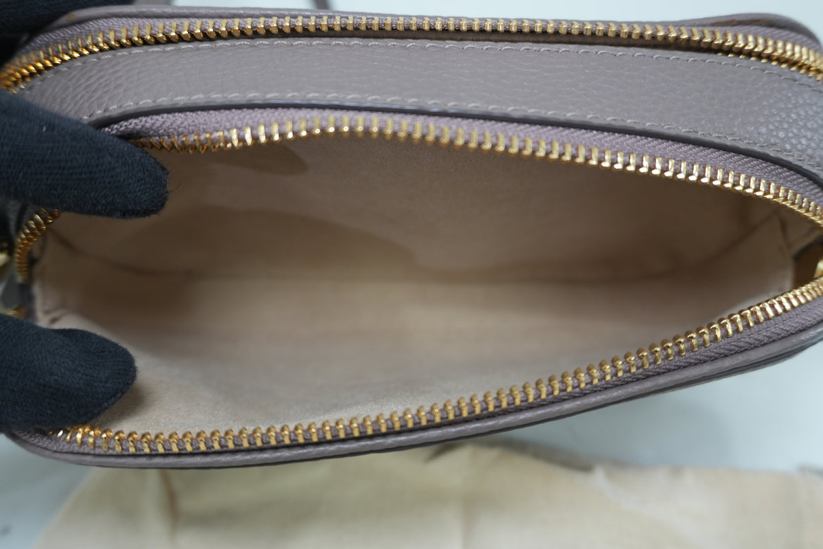 Pre-Owned Tory Burch Camera Bag Crossbody Bag Taupe
