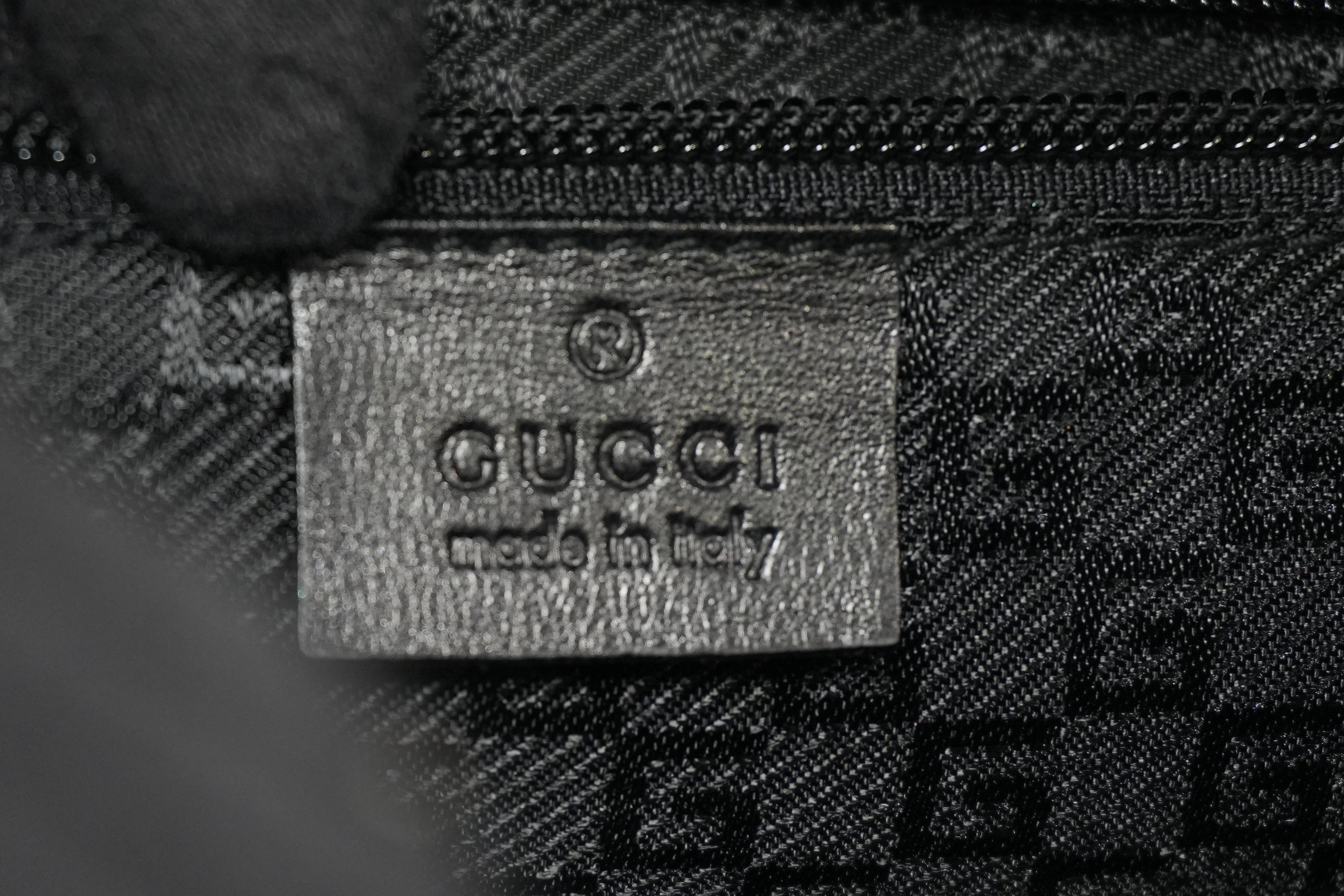 Pre-owned Gucci Combination Lock Briefcase Black