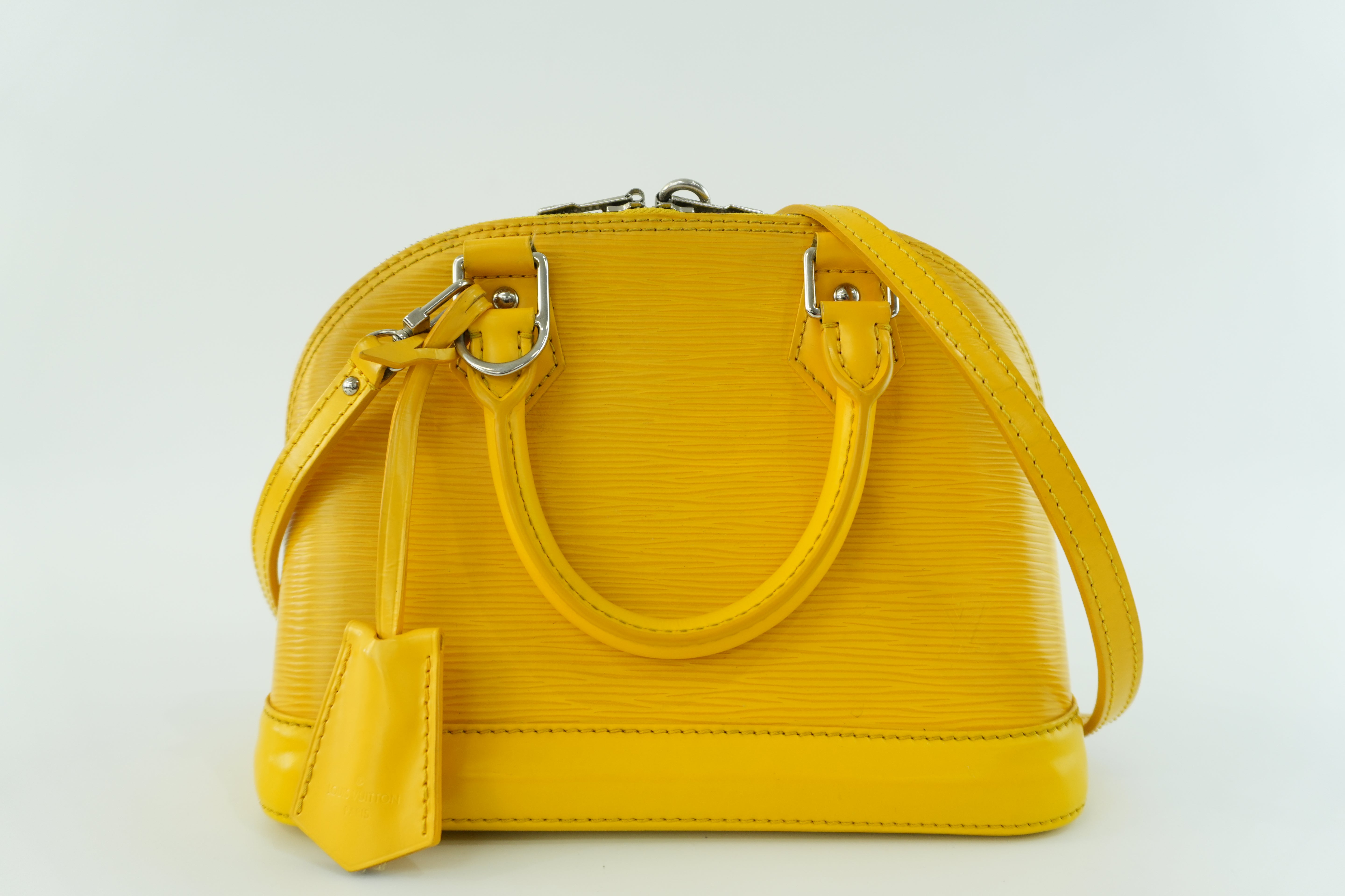 Louis Vuitton Alma Handbag BB Yellow Used