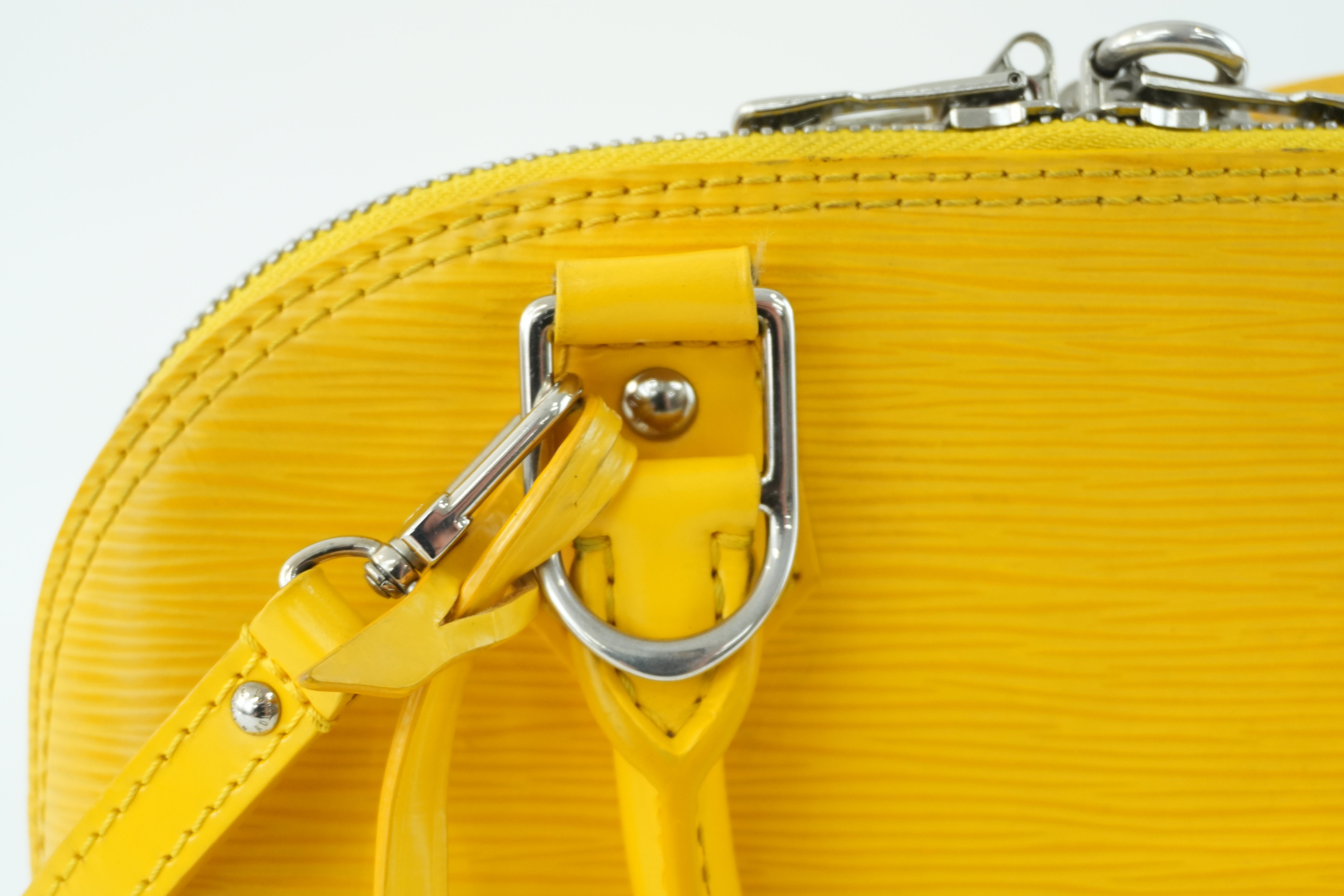 Louis Vuitton Alma Handbag BB Yellow Used