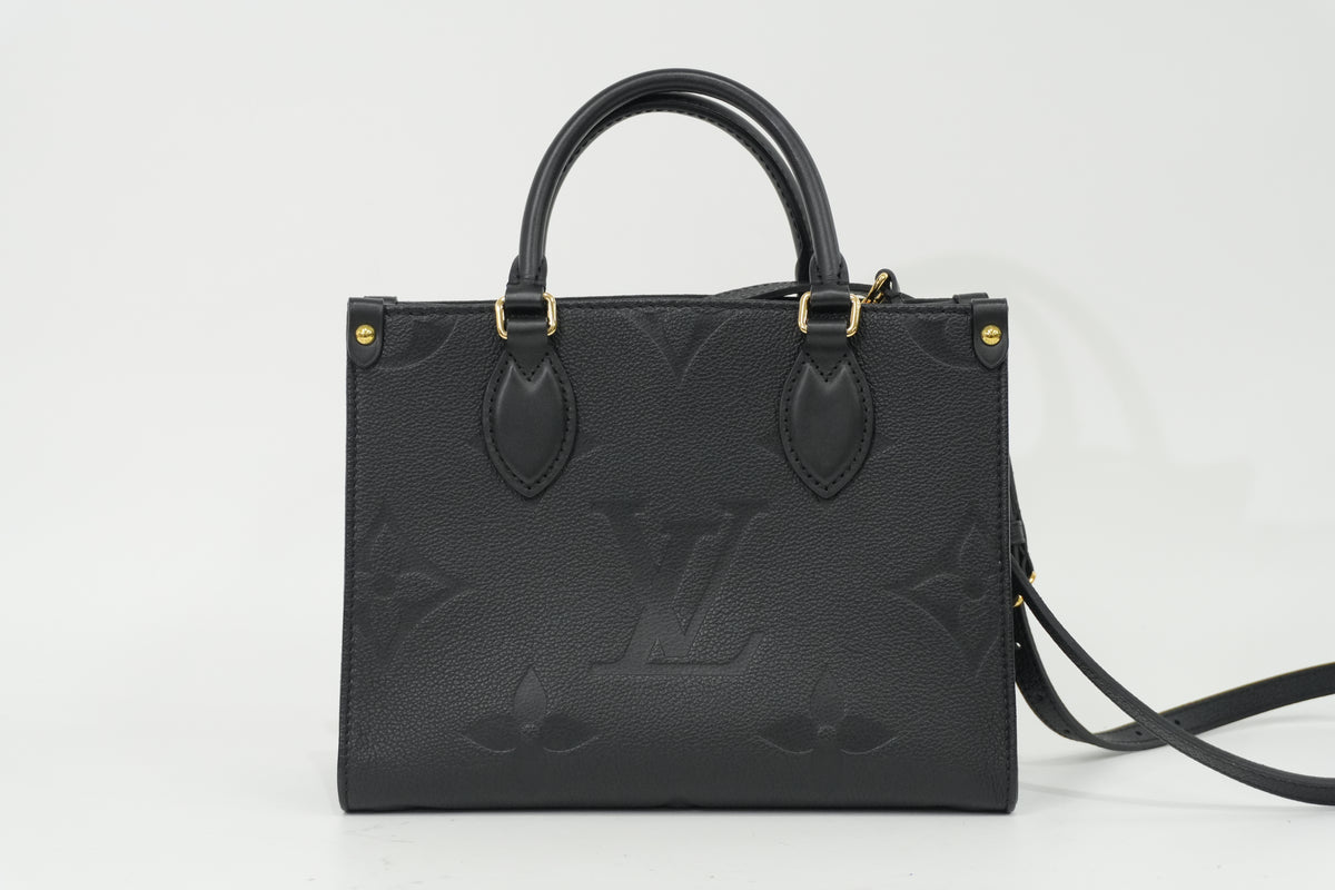 Pre-Owned Louis Vuitton Two Way Empriente On The Go BB Tote Bag Black PM