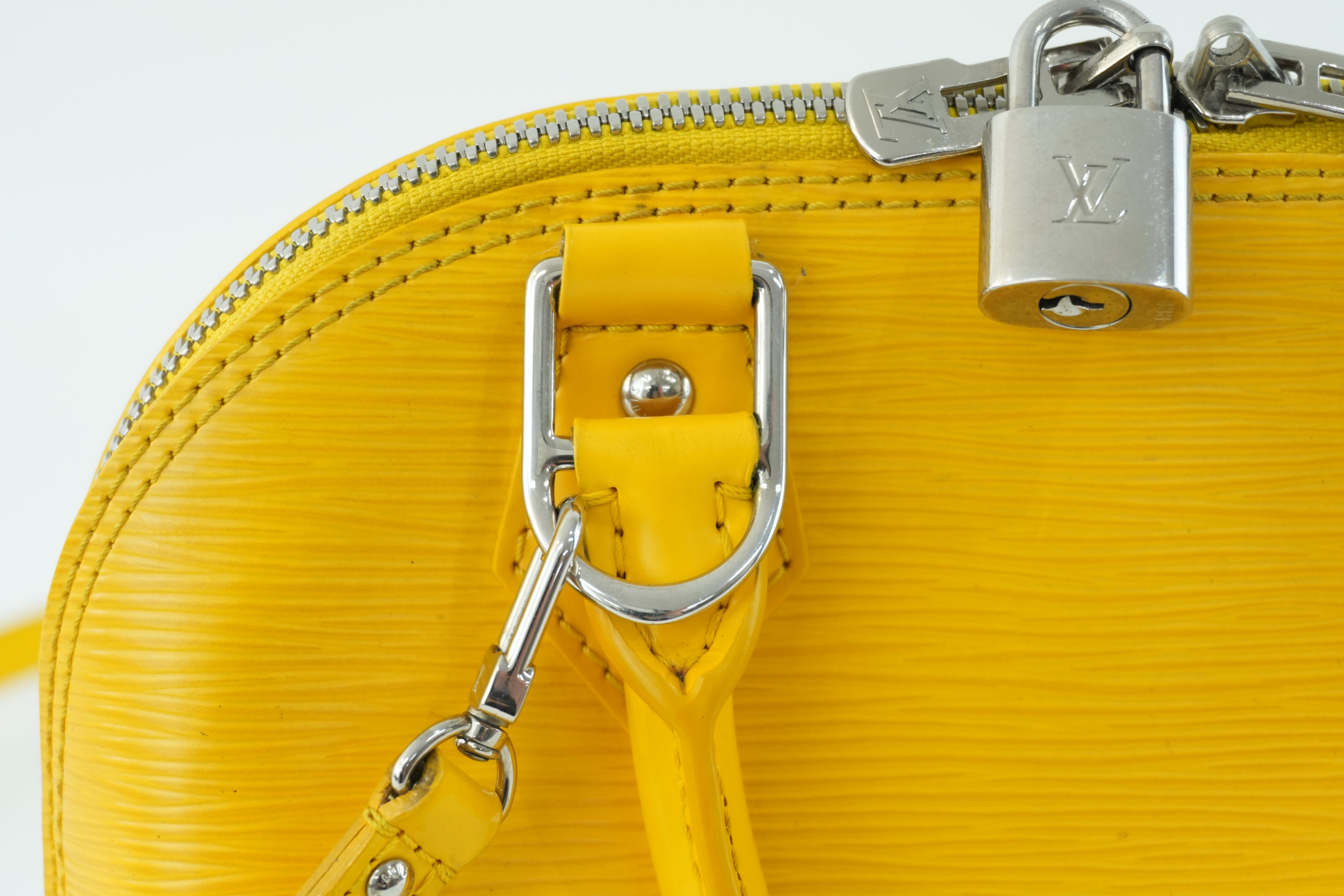 Louis Vuitton Alma Handbag BB Yellow Used