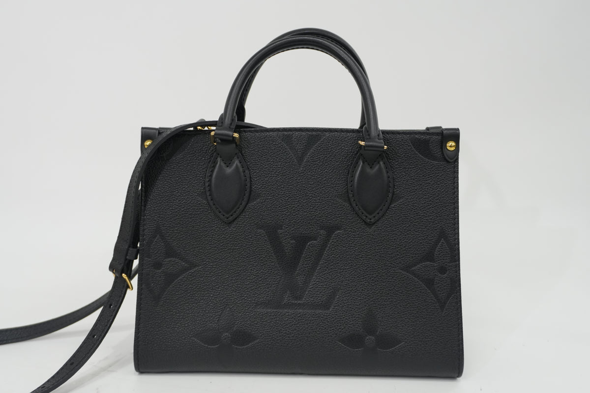 Pre-Owned Louis Vuitton Two Way Empriente On The Go BB Tote Bag Black PM