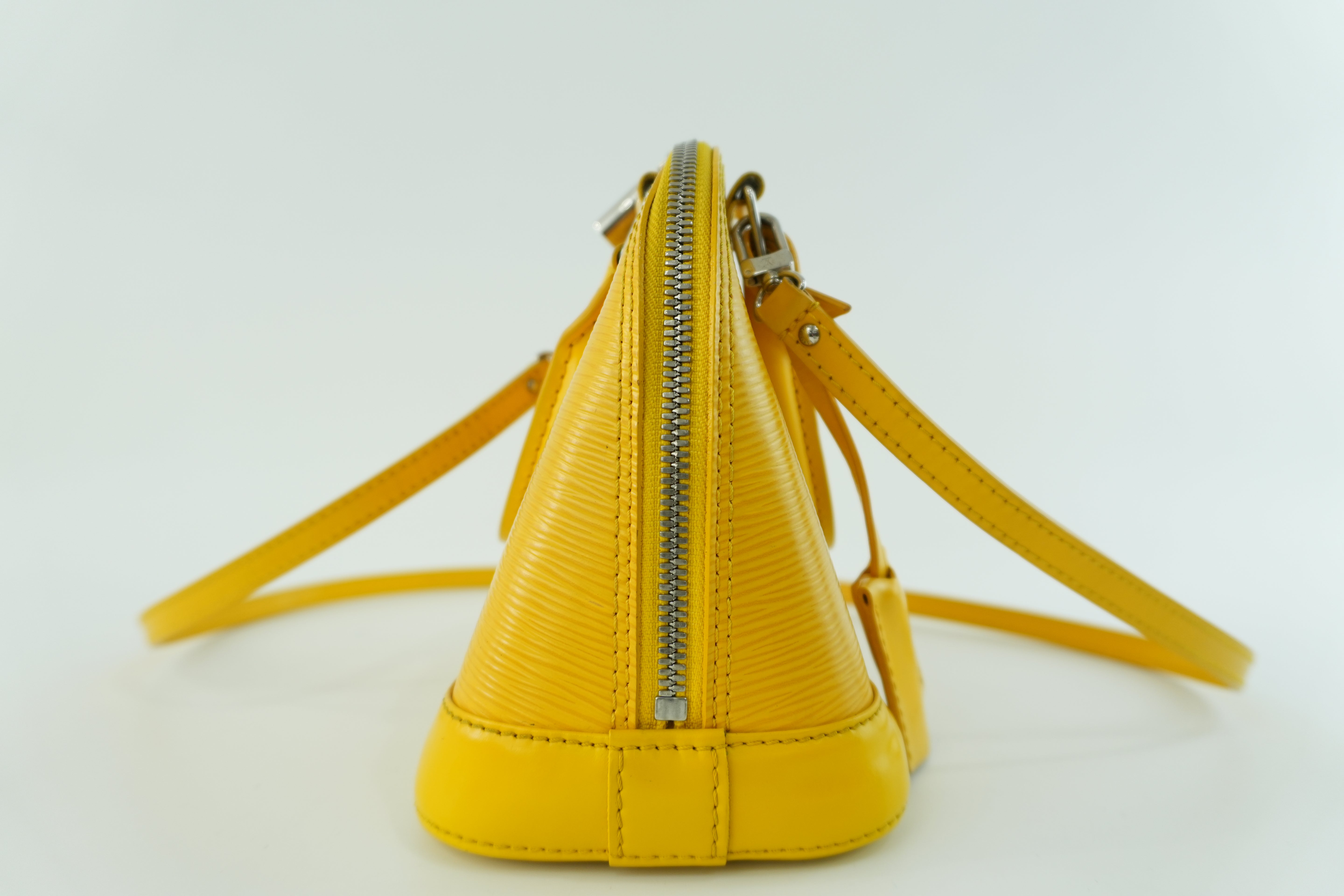 Louis Vuitton Alma Handbag BB Yellow Used