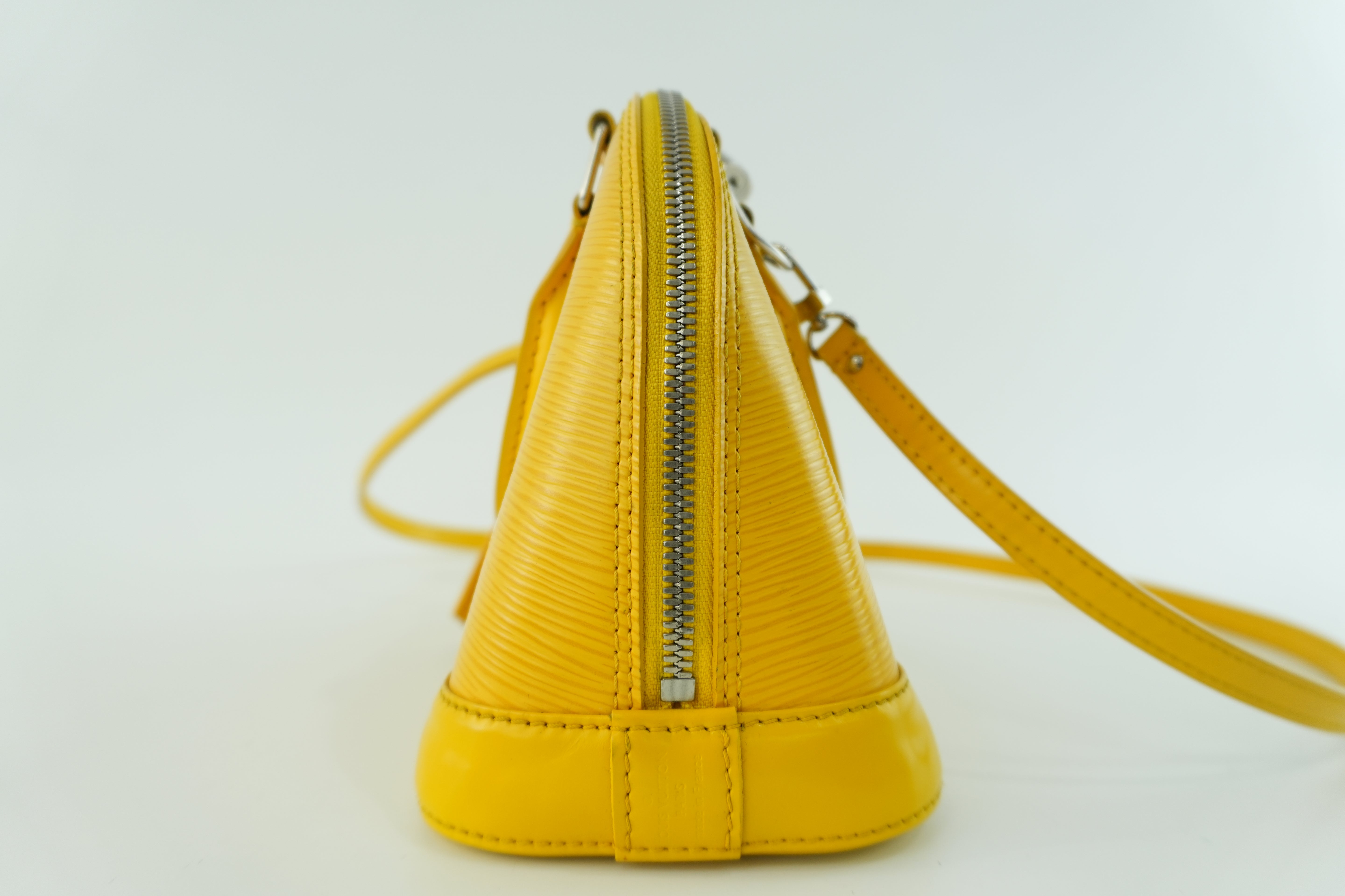 Louis Vuitton Alma Handbag BB Yellow Used
