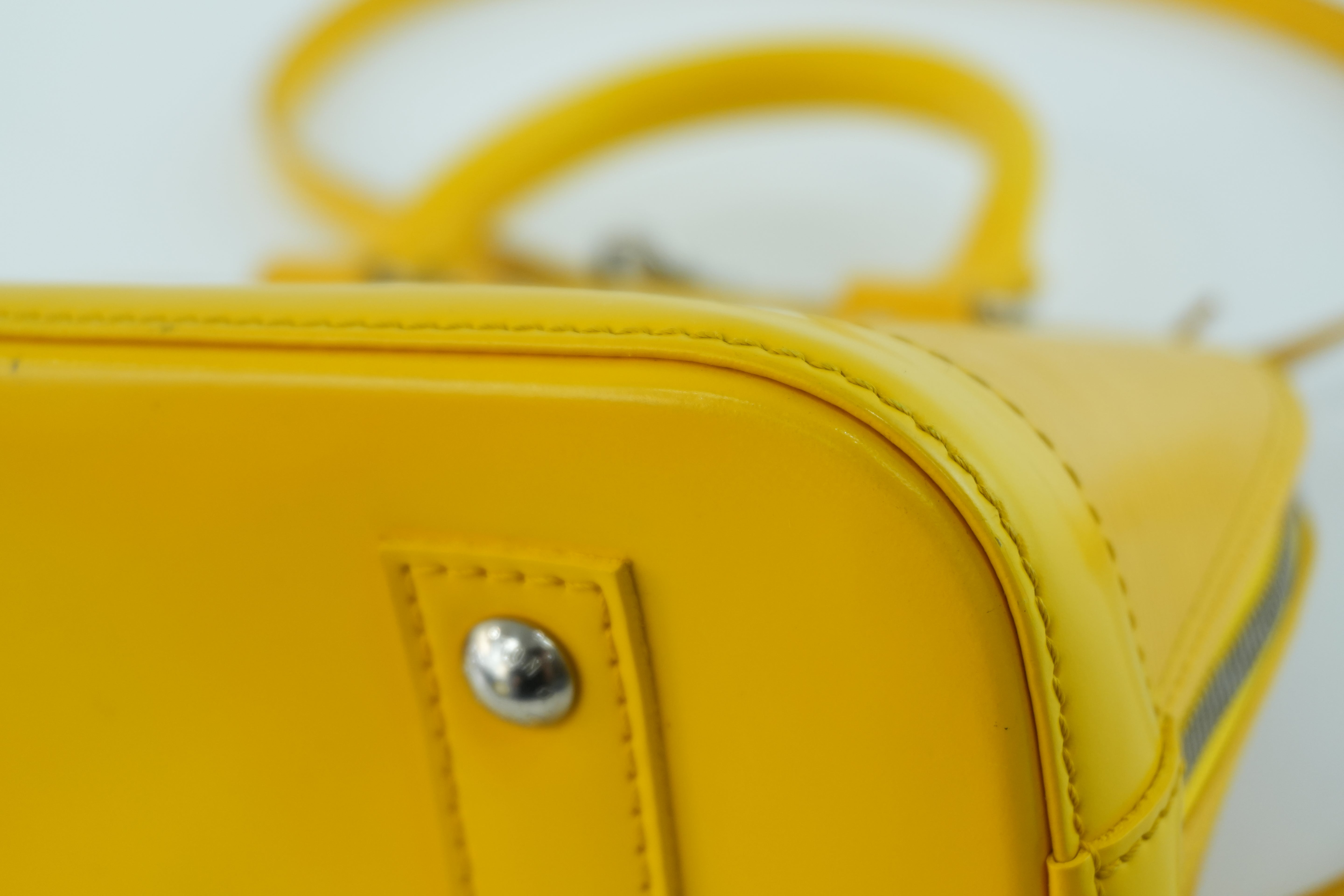Louis Vuitton Alma Handbag BB Yellow Used