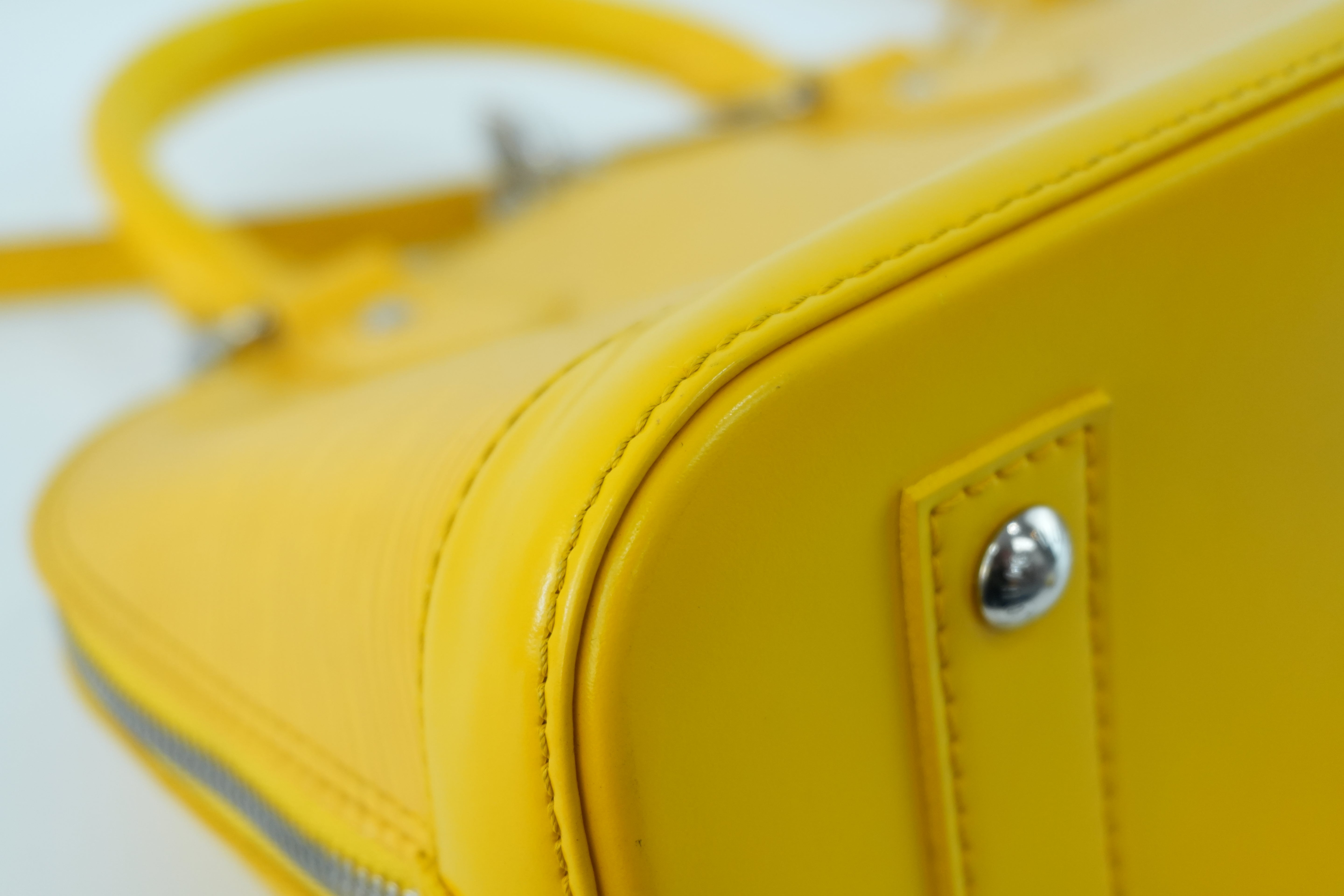 Louis Vuitton Alma Handbag BB Yellow Used