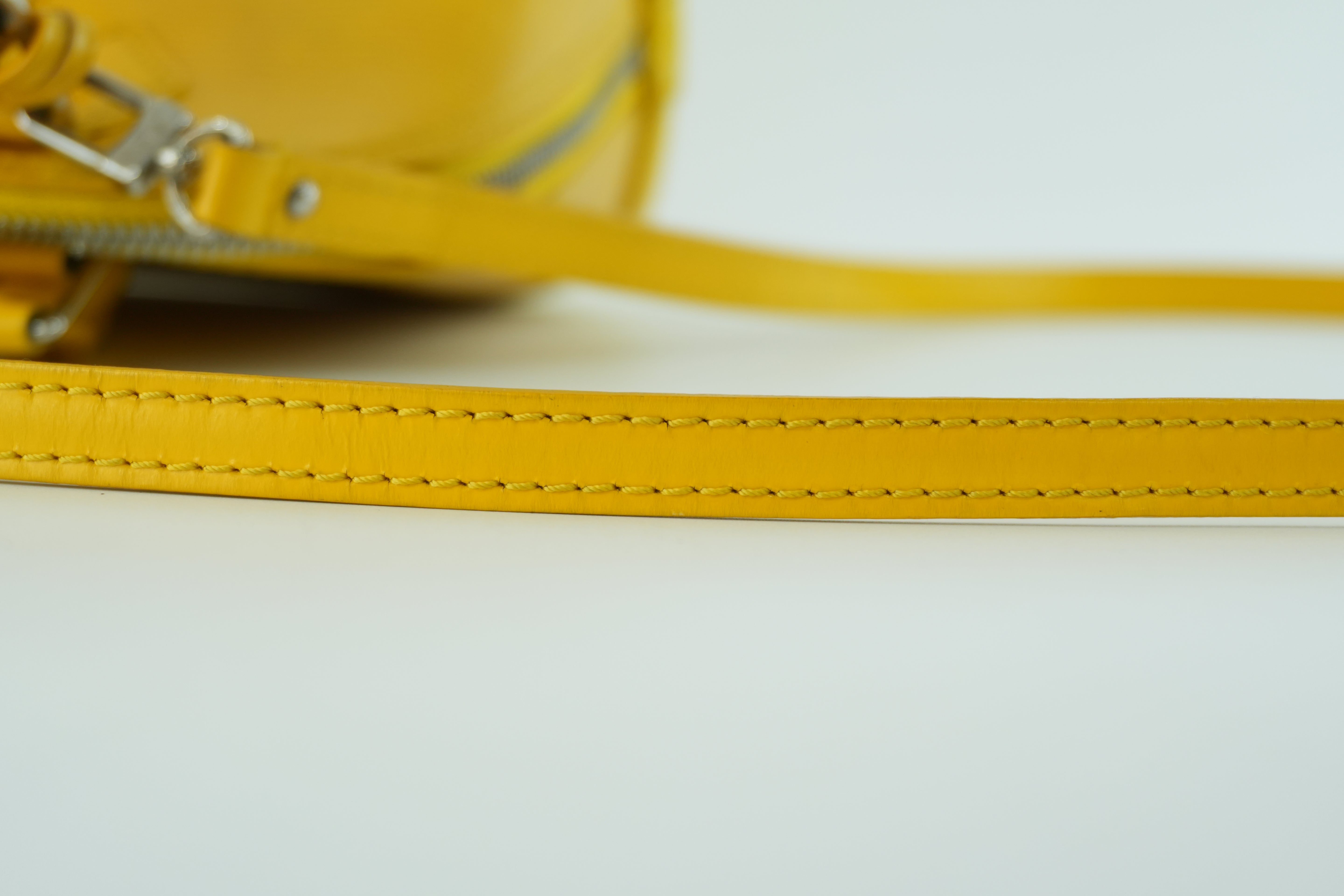 Louis Vuitton Alma Handbag BB Yellow Used