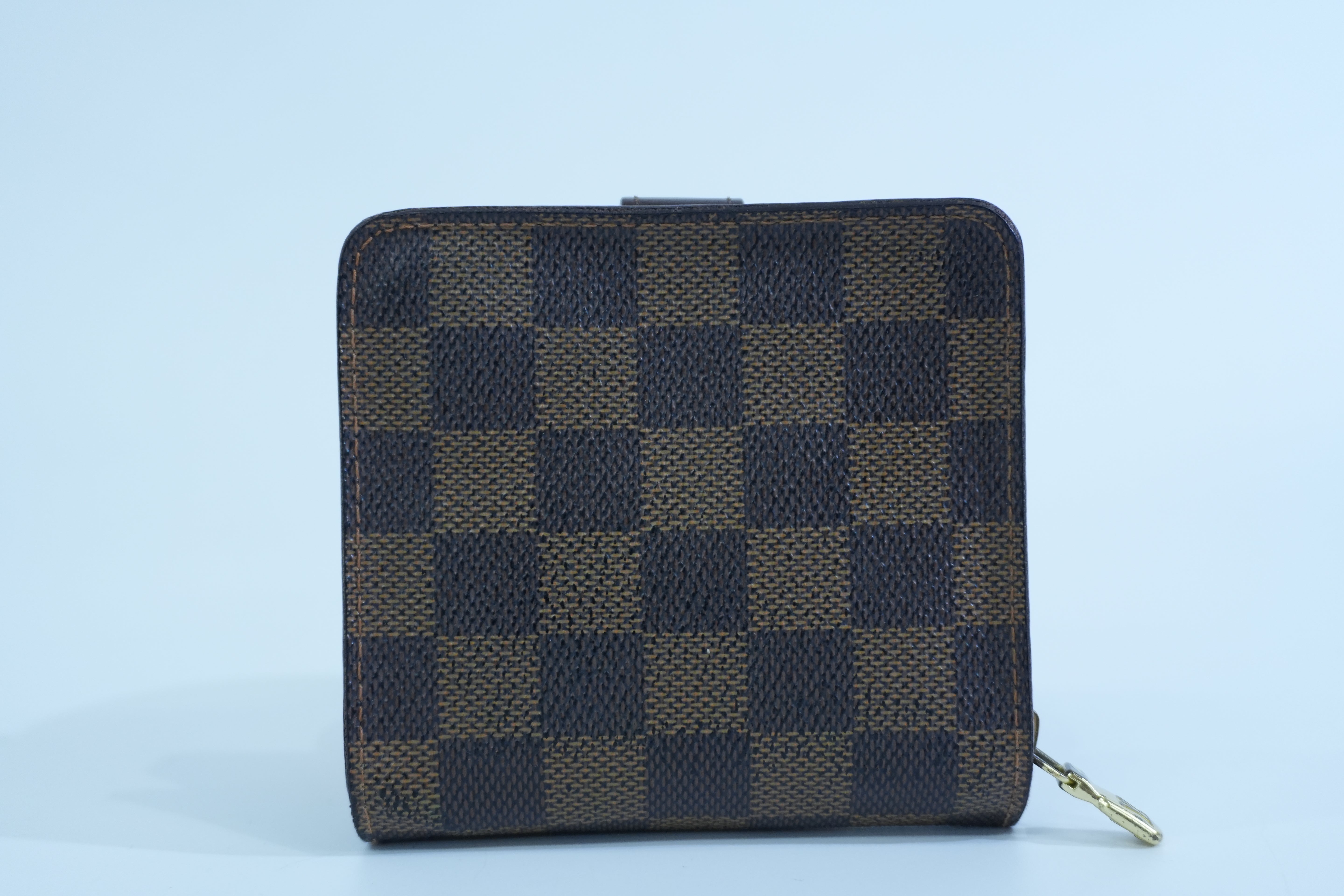 Pre-owned Louis Vuitton Damier Ebene Compact Wallet