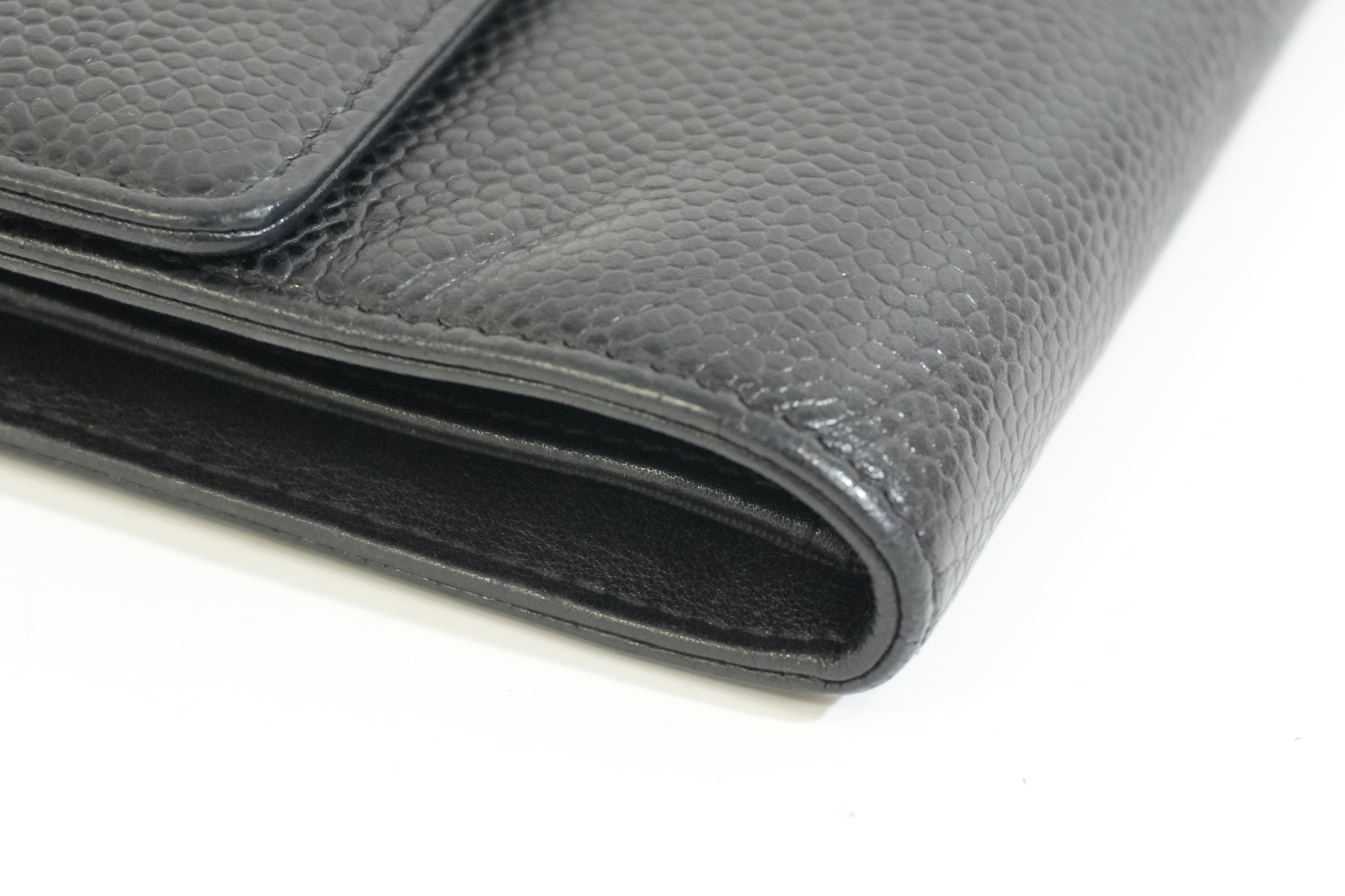 Pre-owned Chanel Caviar Skin Organizer Black