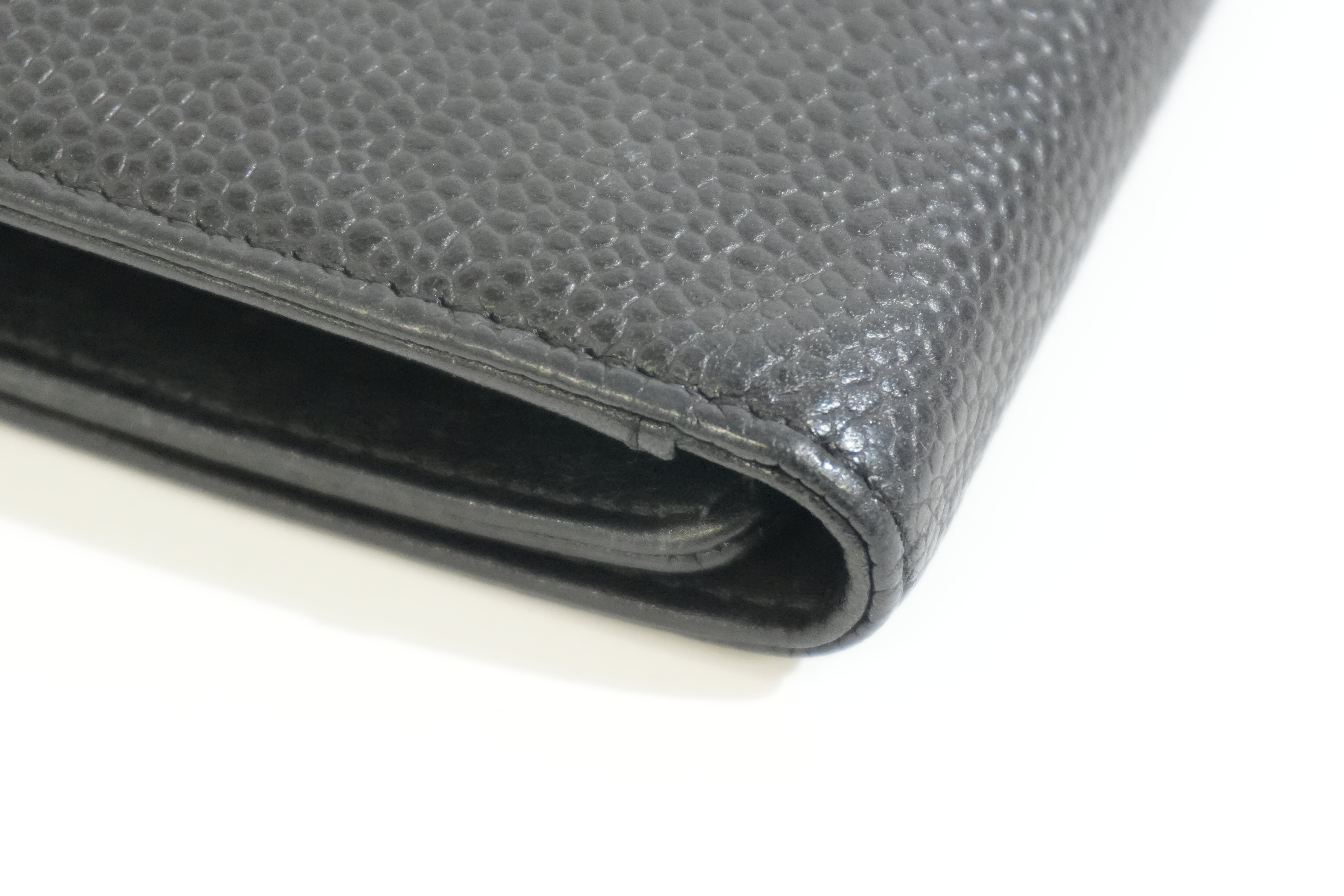 Pre-owned Chanel Caviar Skin Organizer Black