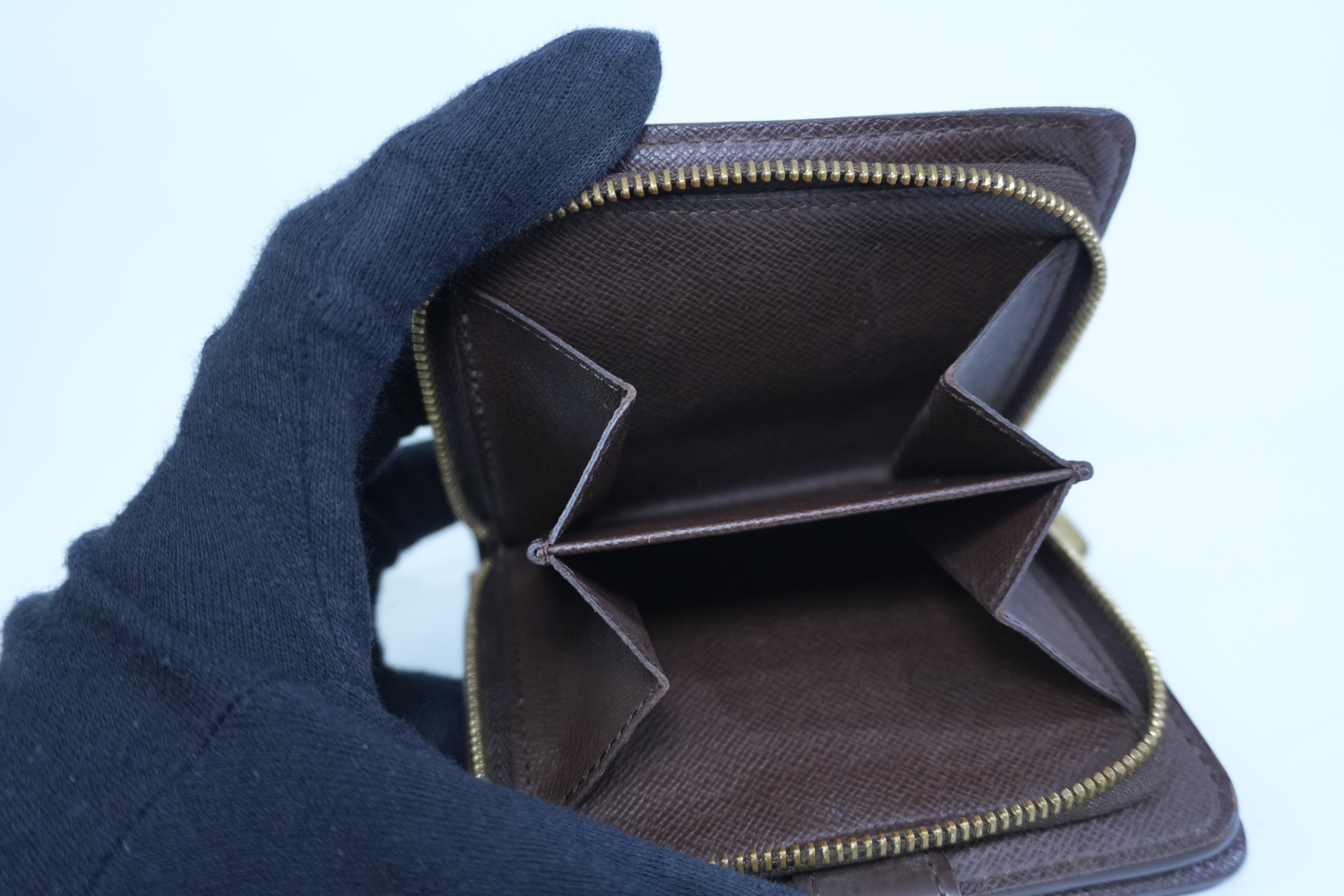 Pre-owned Louis Vuitton Damier Ebene Compact Wallet