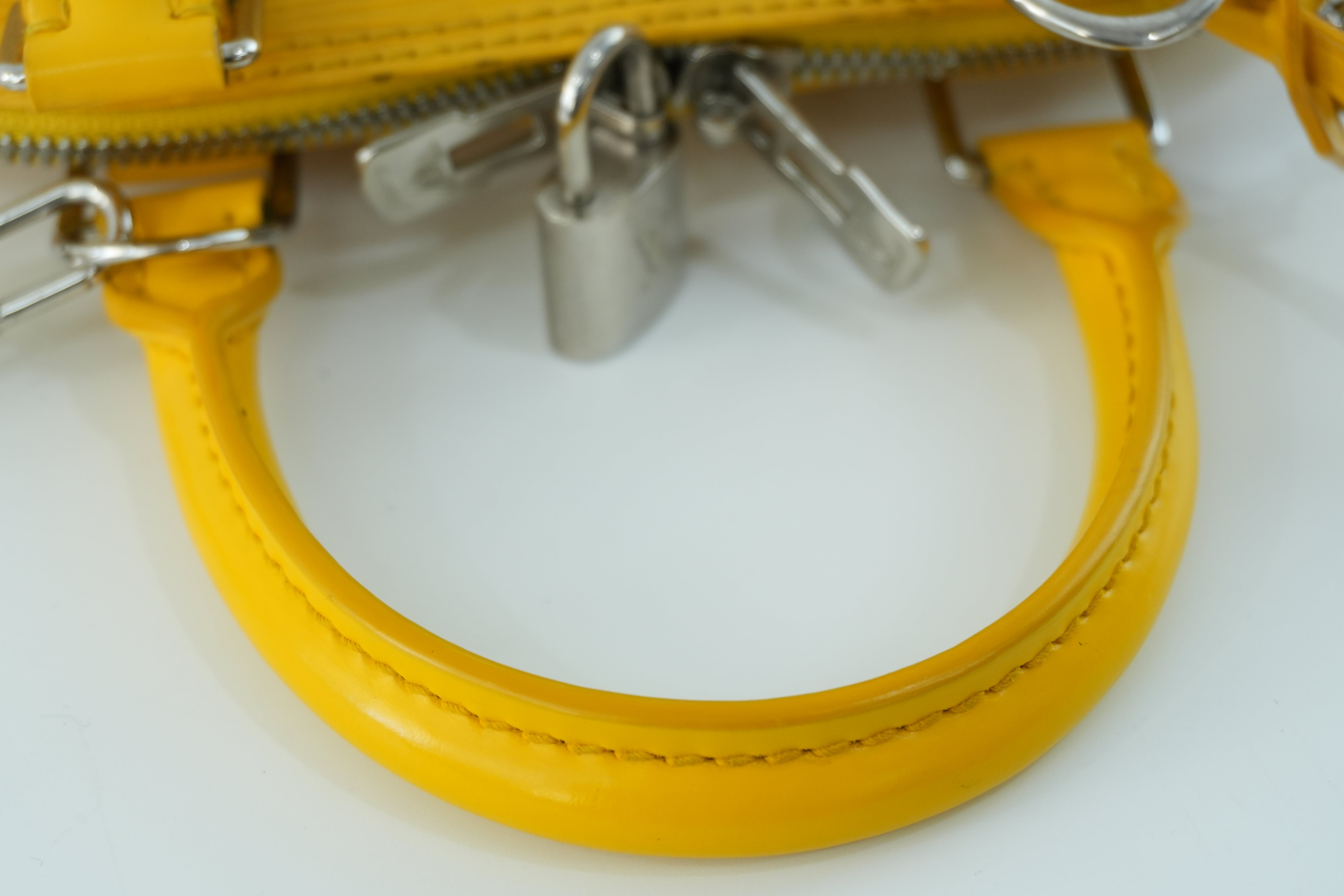 Louis Vuitton Alma Handbag BB Yellow Used
