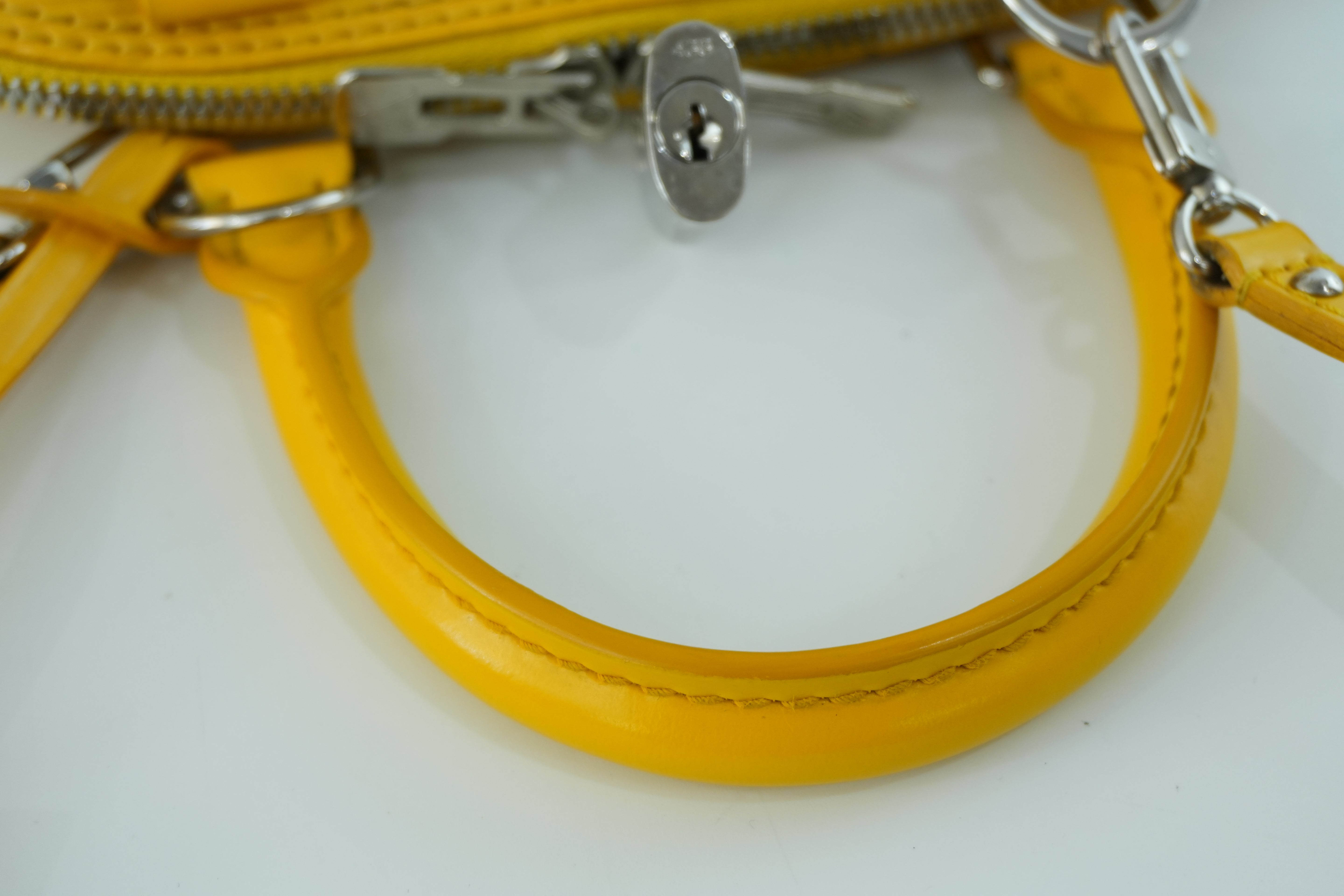 Louis Vuitton Alma Handbag BB Yellow Used