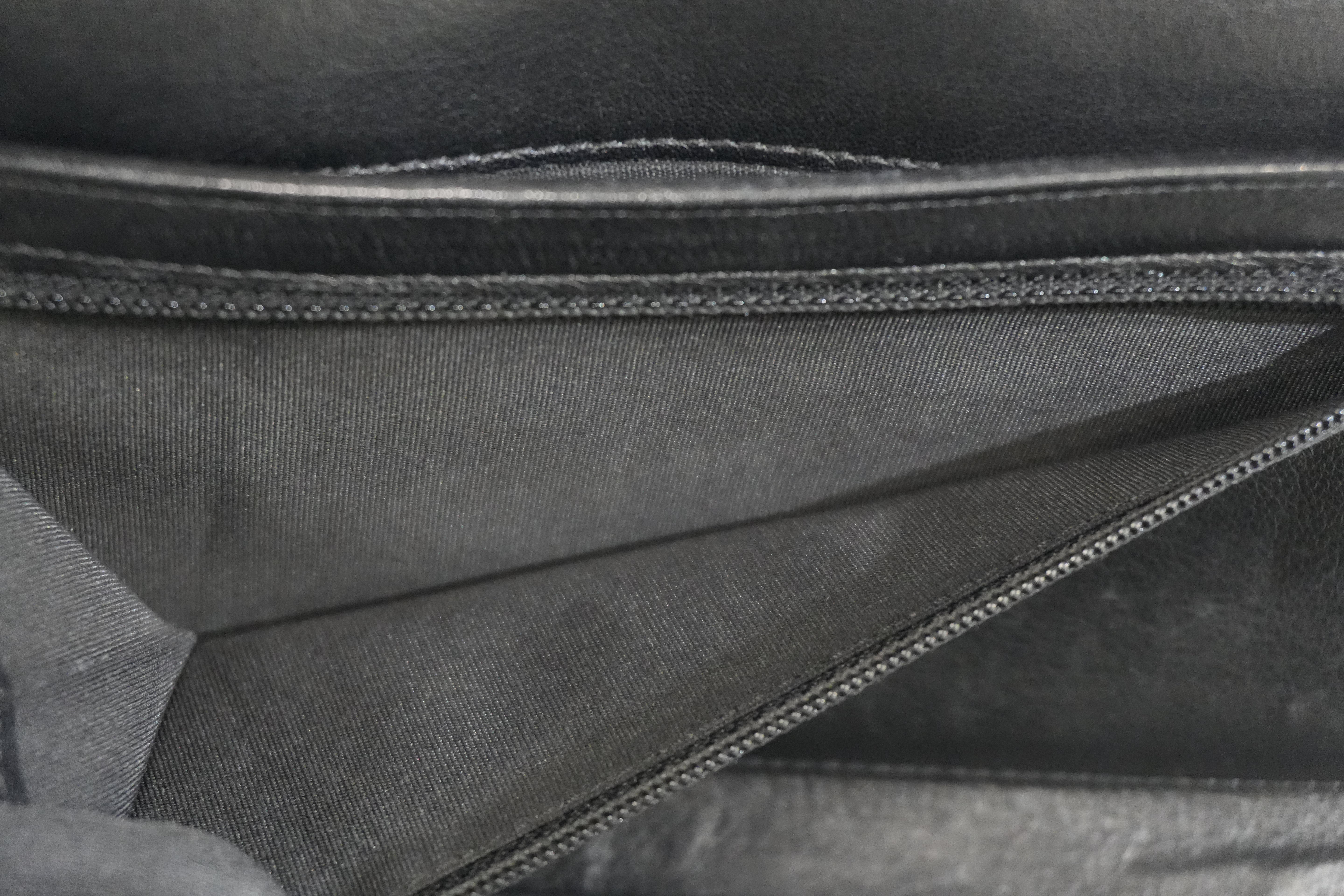 Pre-owned Chanel Caviar Skin Organizer Black