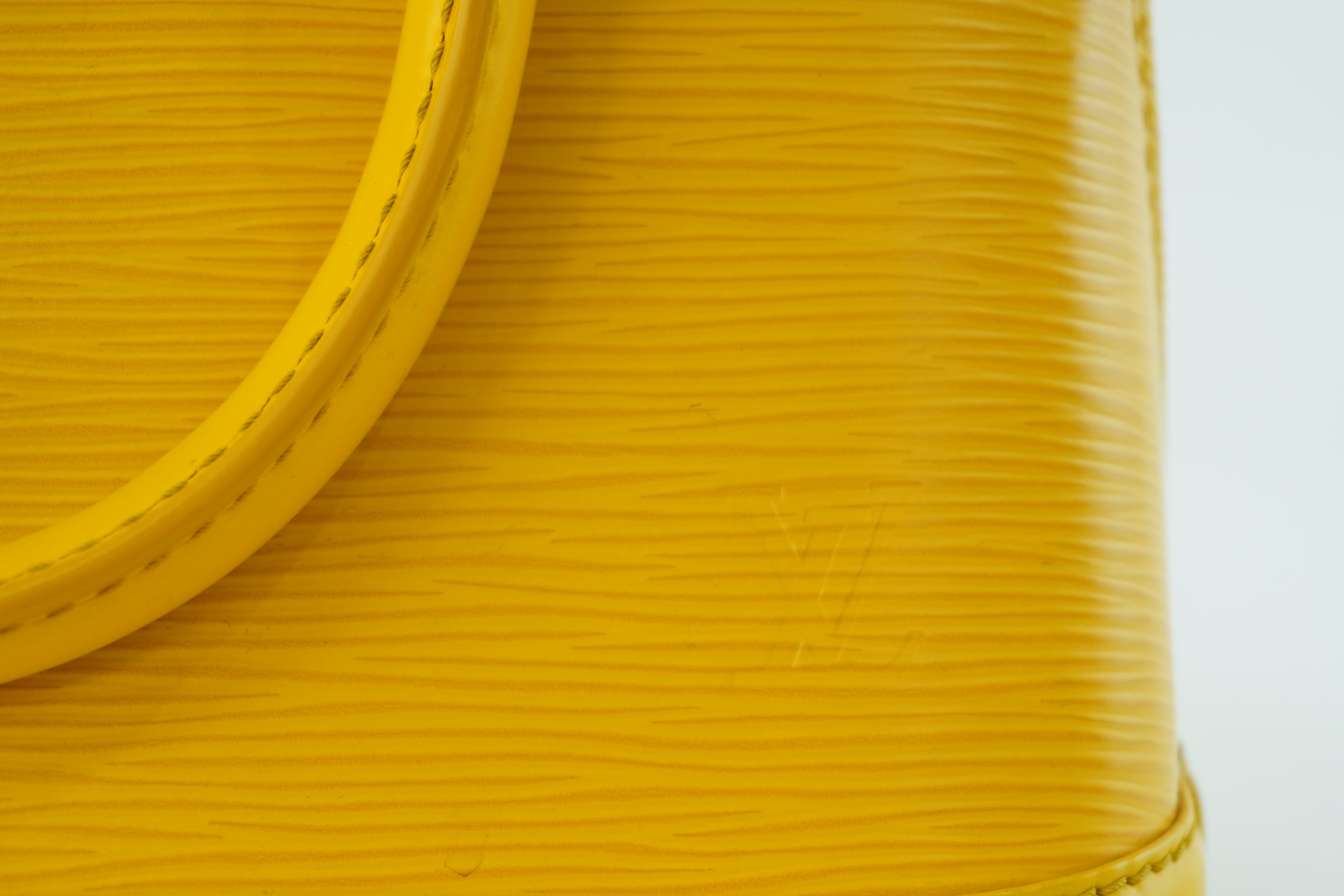 Louis Vuitton Alma Handbag BB Yellow Used