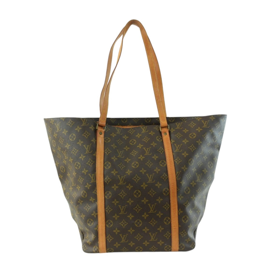 Louis Vuitton Monogram Sac Shopping GM Shoulder Tote Bag Used