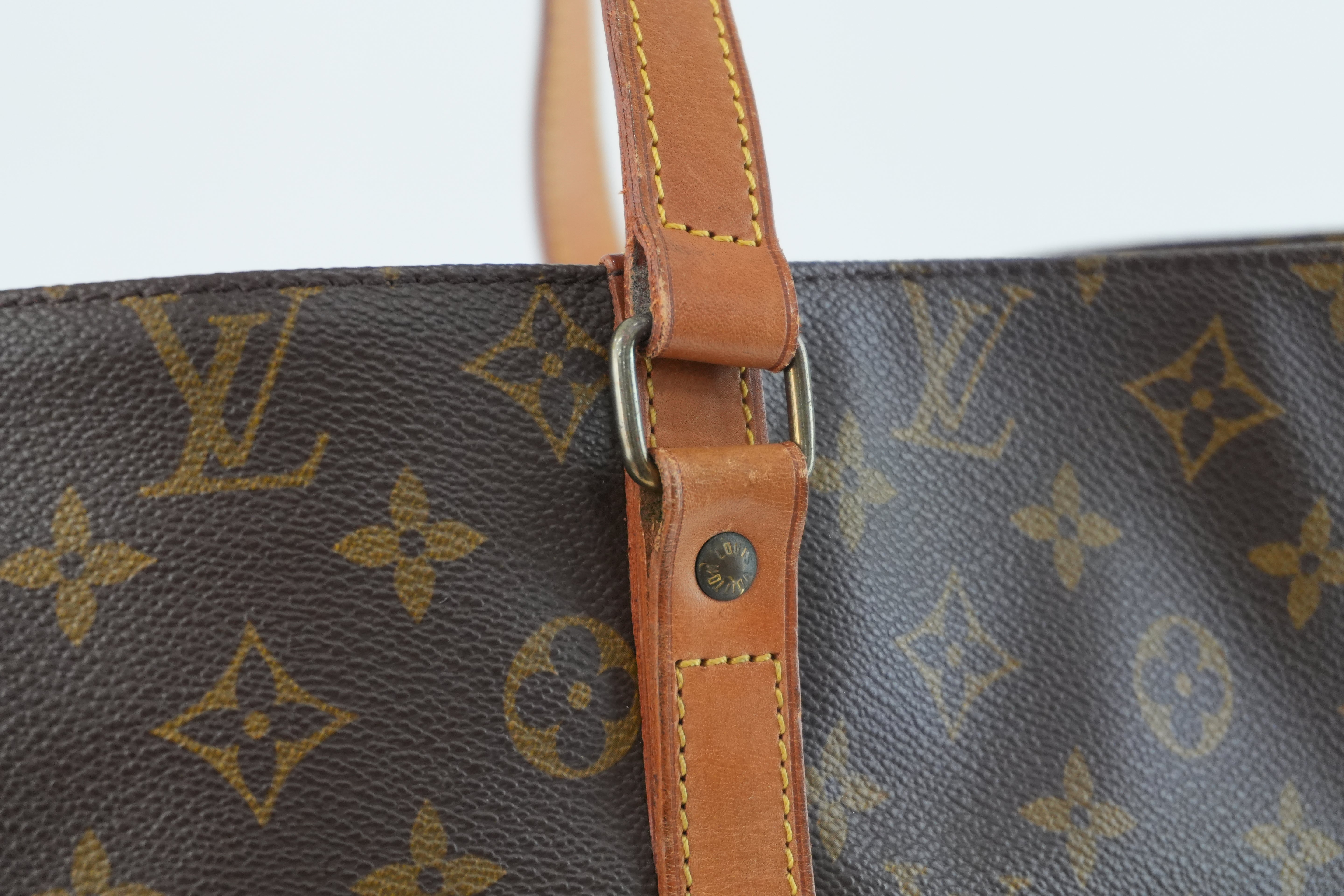 Louis Vuitton Monogram Sac Shopping GM Shoulder Tote Bag Used