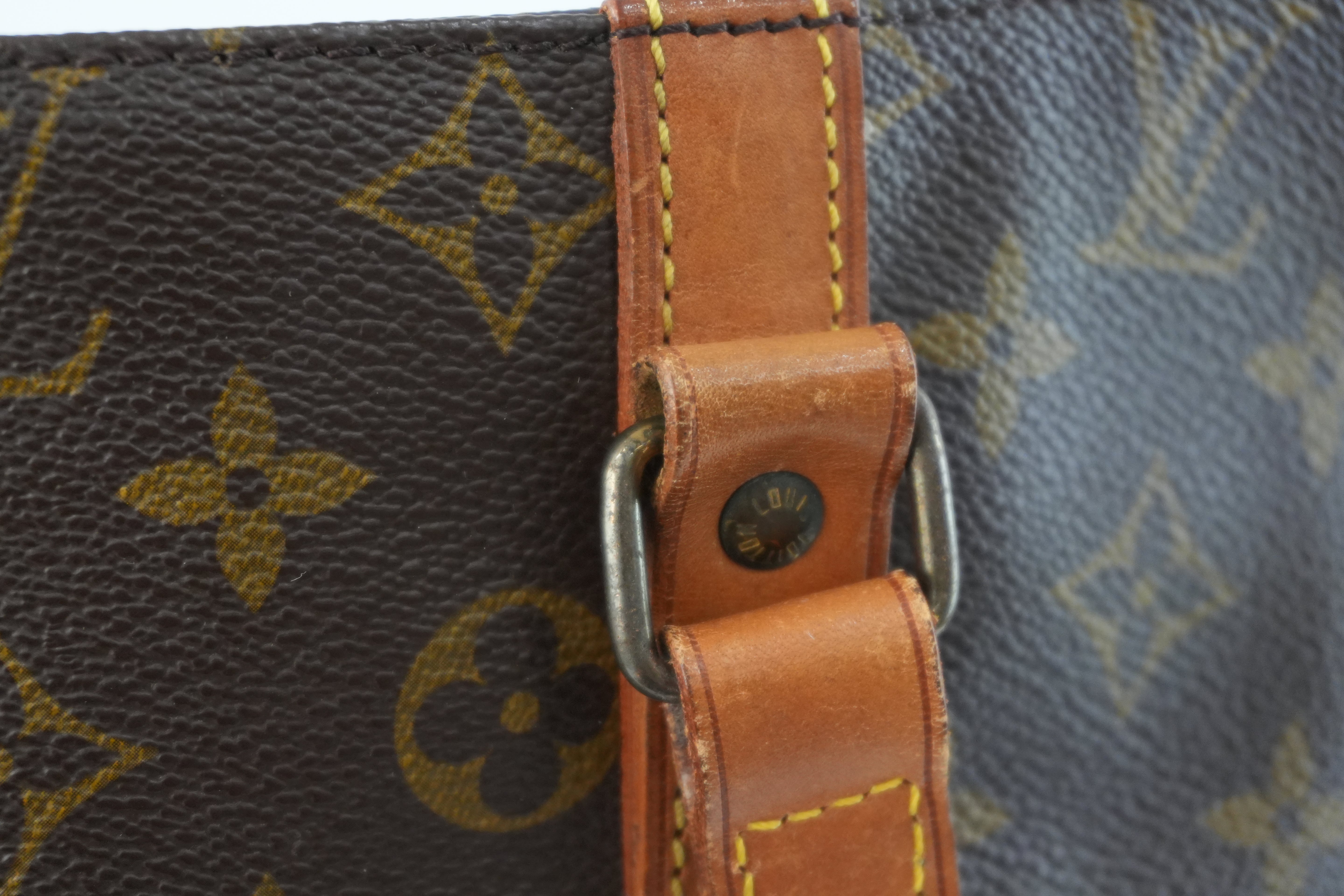 Louis Vuitton Monogram Sac Shopping GM Shoulder Tote Bag Used