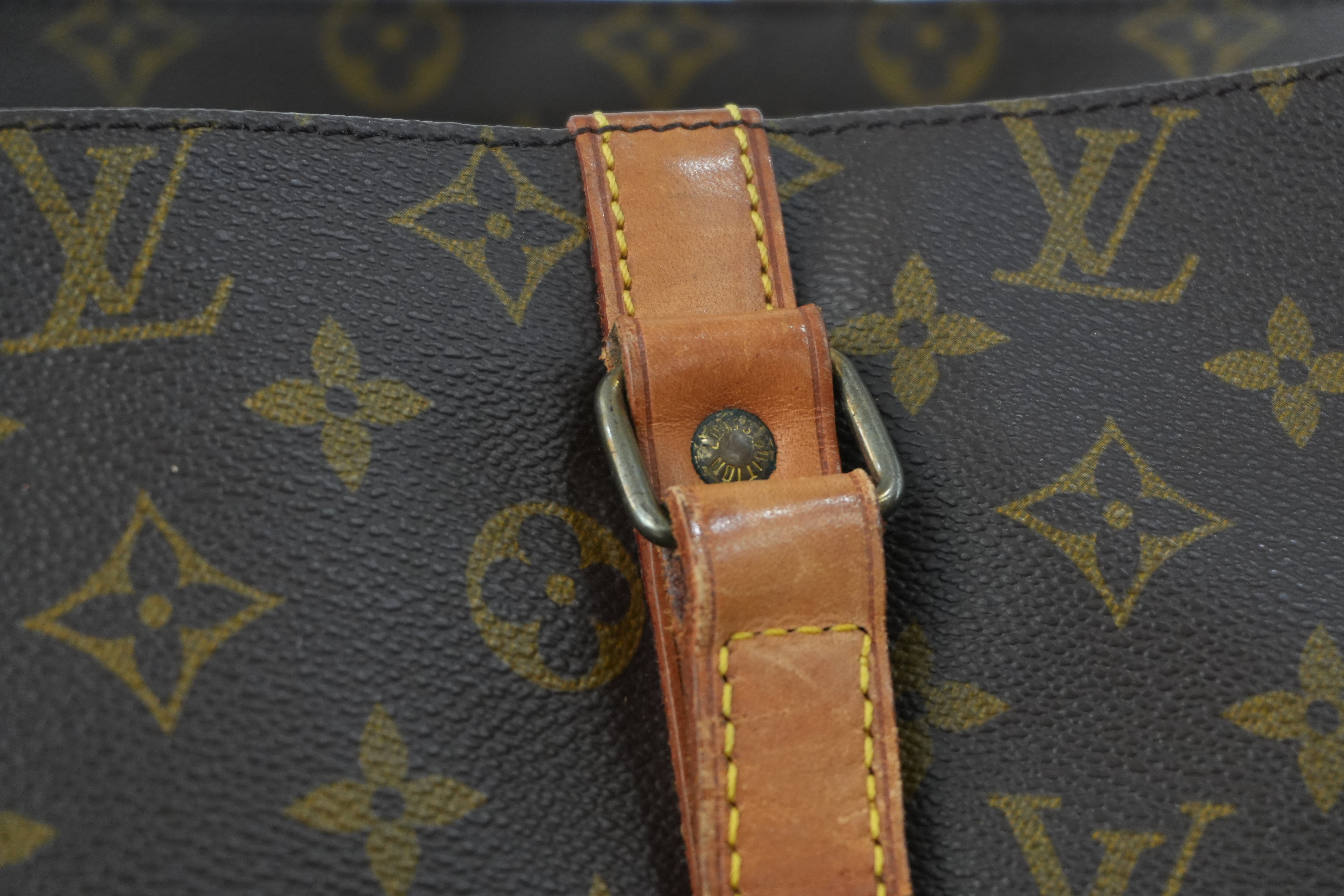 Louis Vuitton Monogram Sac Shopping GM Shoulder Tote Bag Used