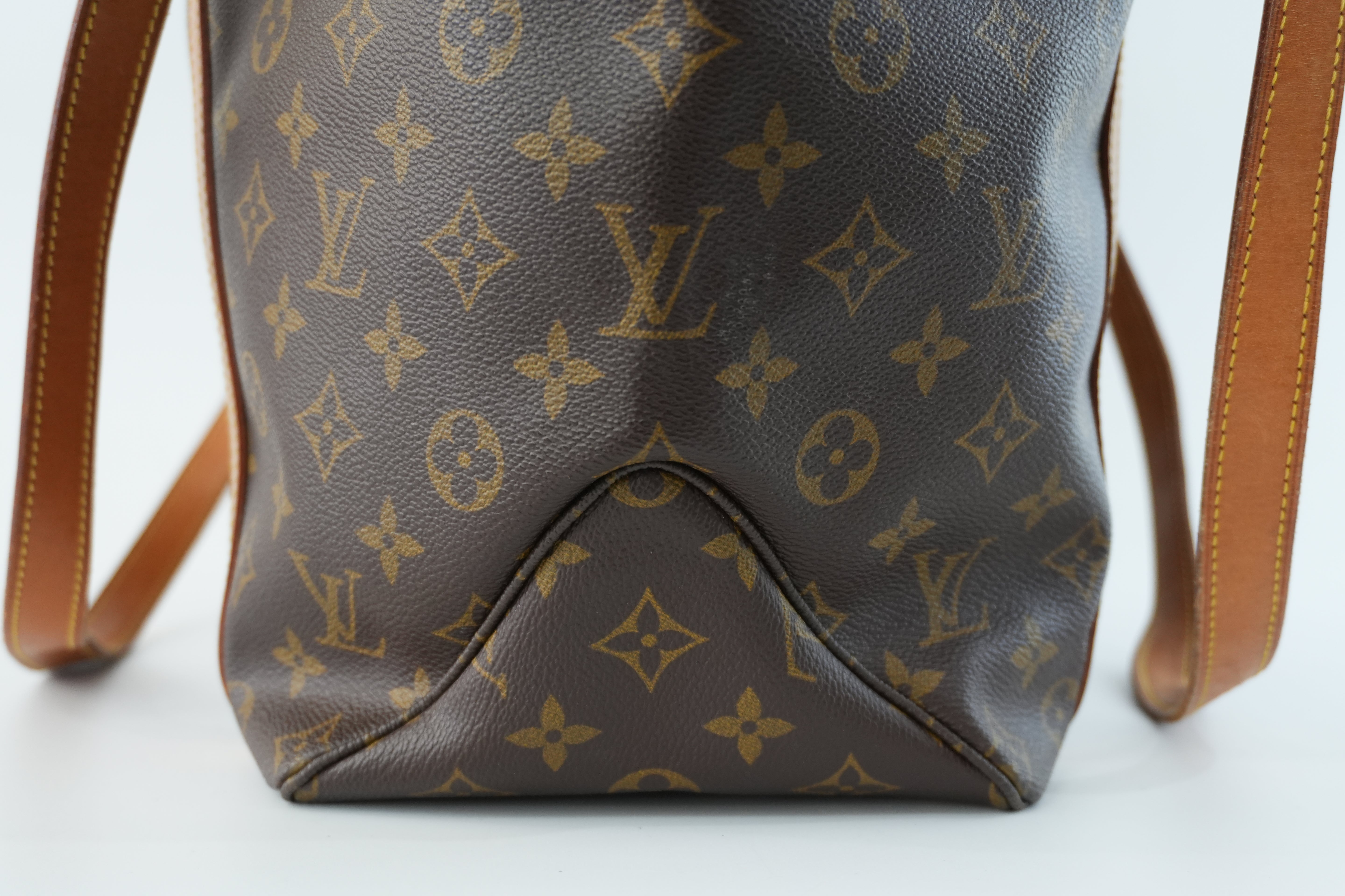 Louis Vuitton Monogram Sac Shopping GM Shoulder Tote Bag Used