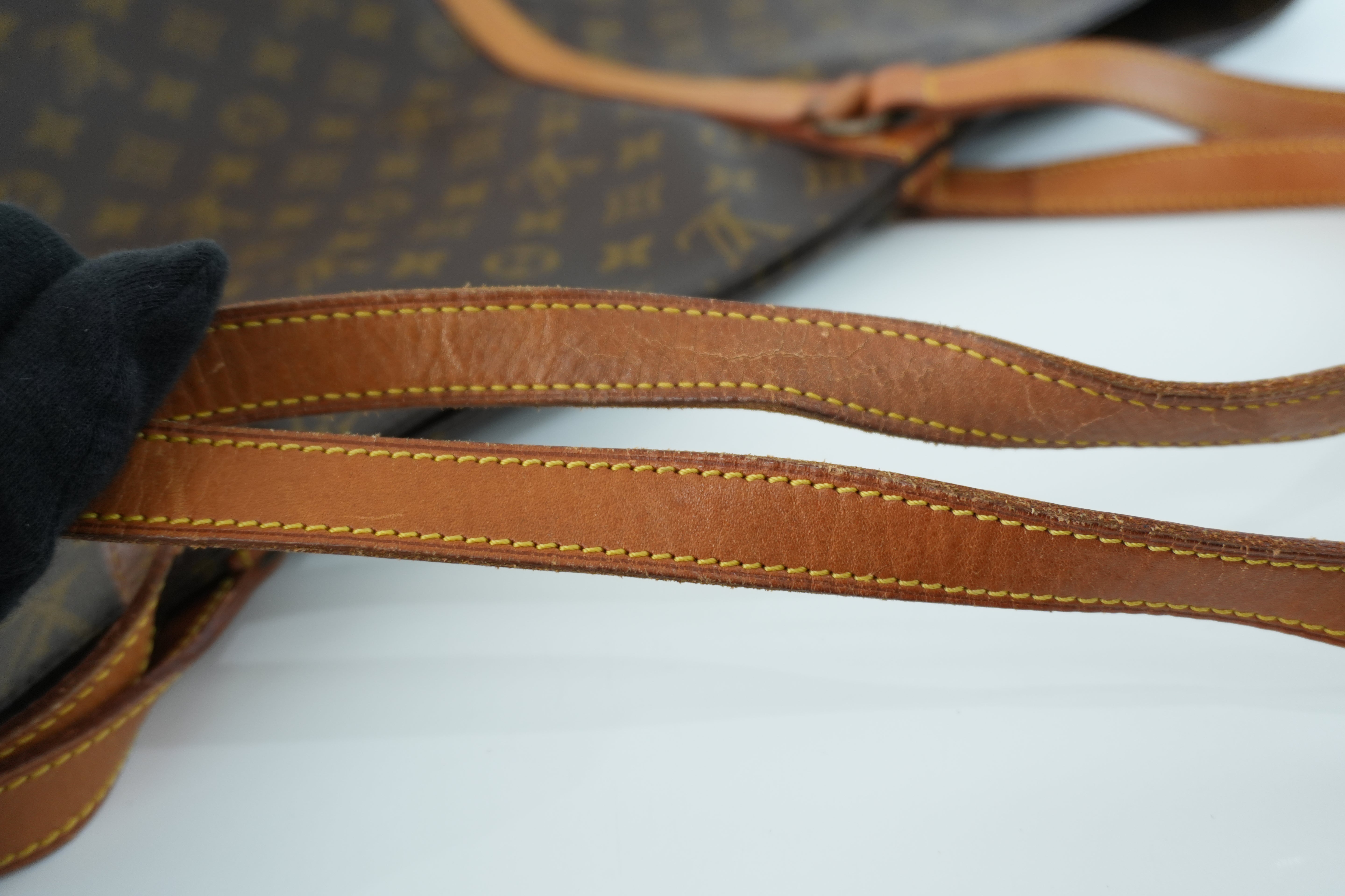 Louis Vuitton Monogram Sac Shopping GM Shoulder Tote Bag Used