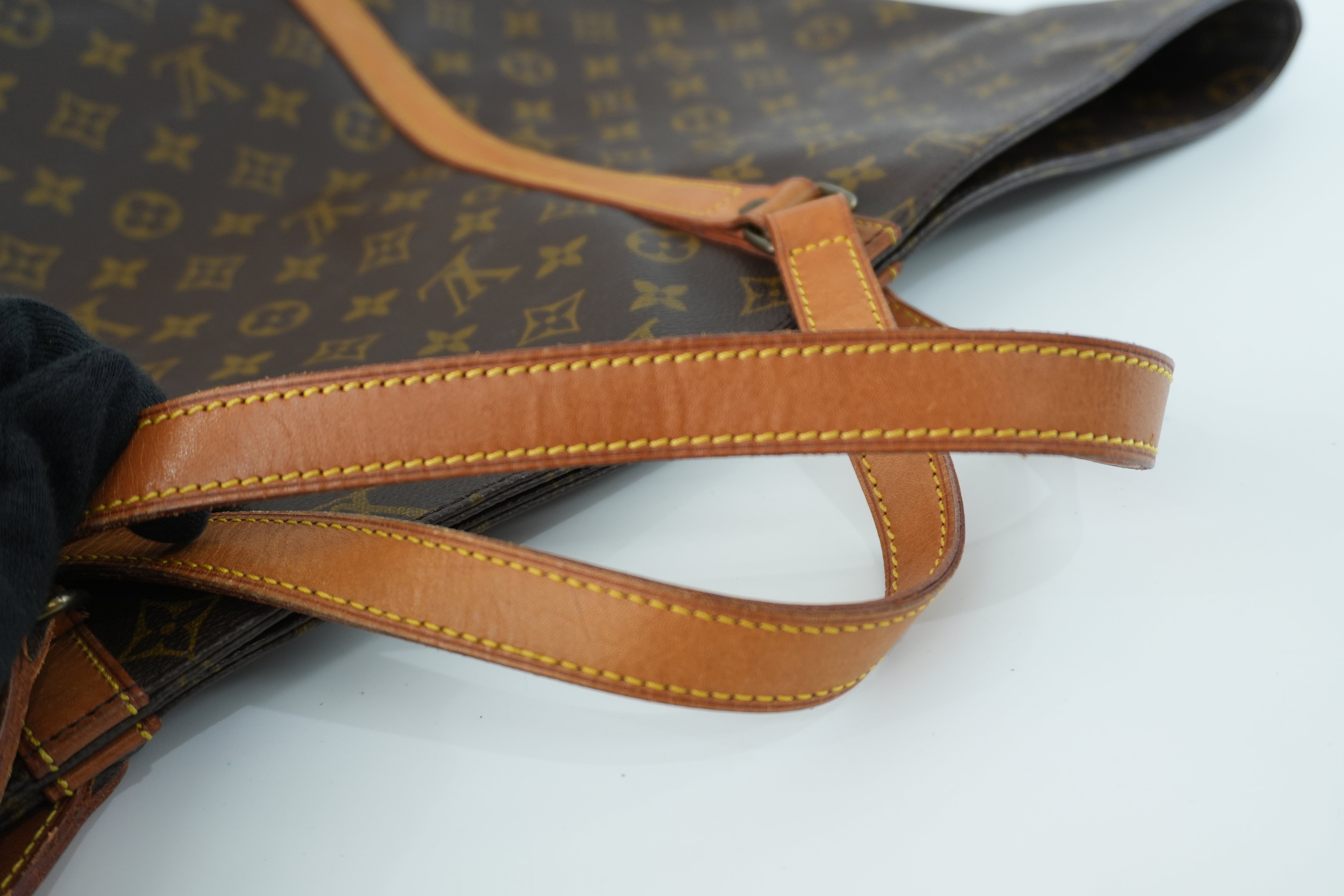 Louis Vuitton Monogram Sac Shopping GM Shoulder Tote Bag Used