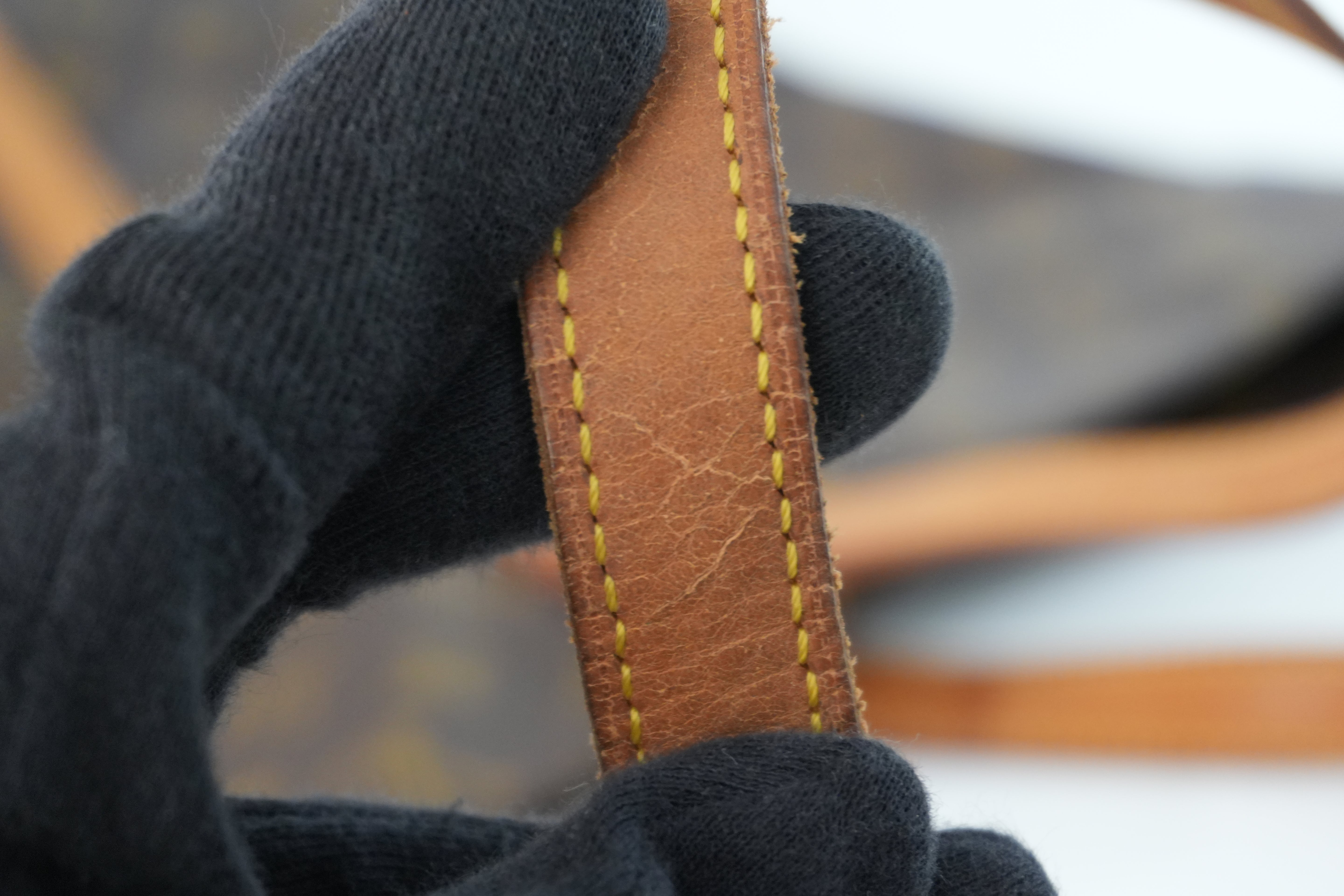 Louis Vuitton Monogram Sac Shopping GM Shoulder Tote Bag Used