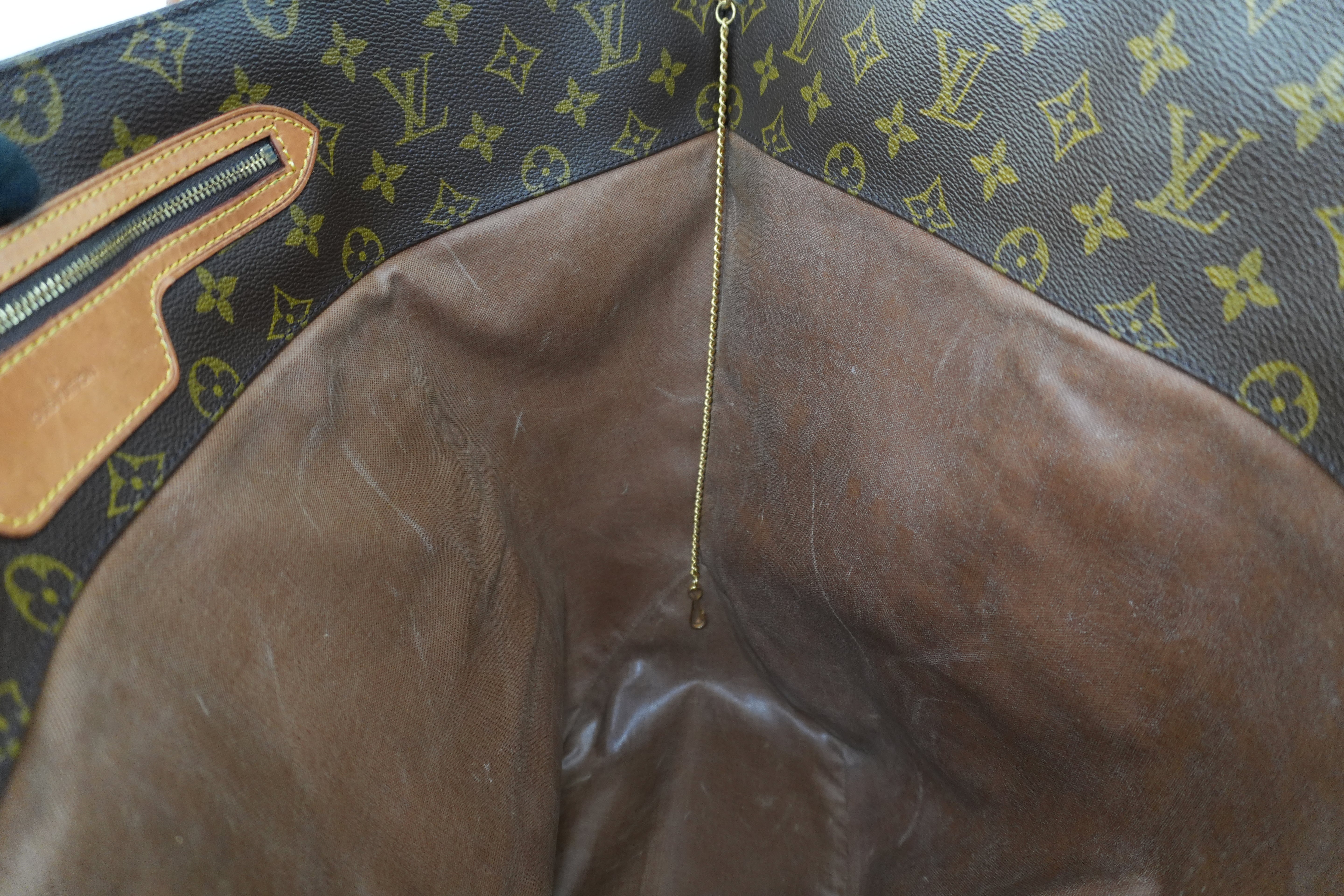 Louis Vuitton Monogram Sac Shopping GM Shoulder Tote Bag Used