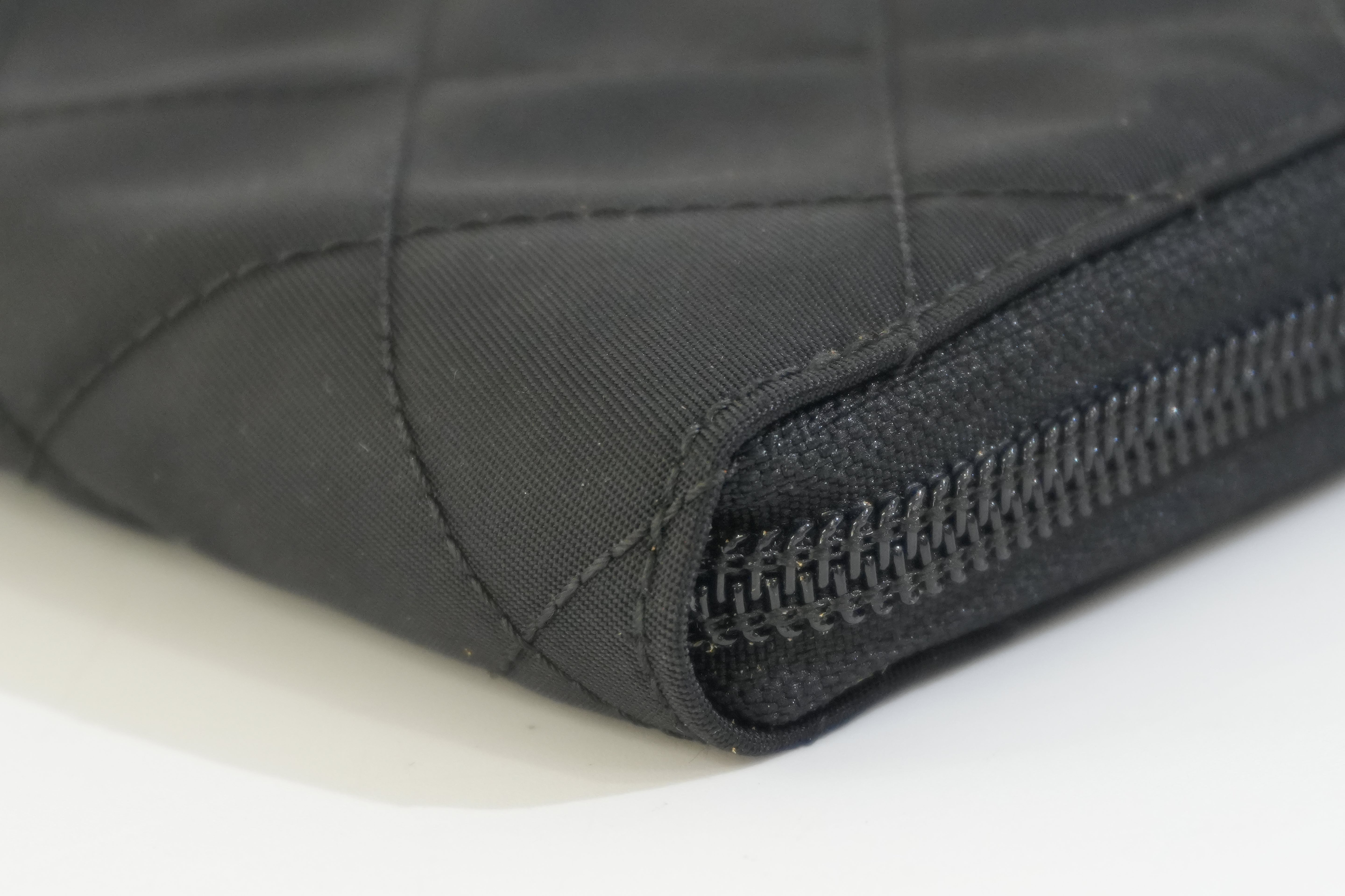 Pre-owned Prada Zippy Long Wallet Black