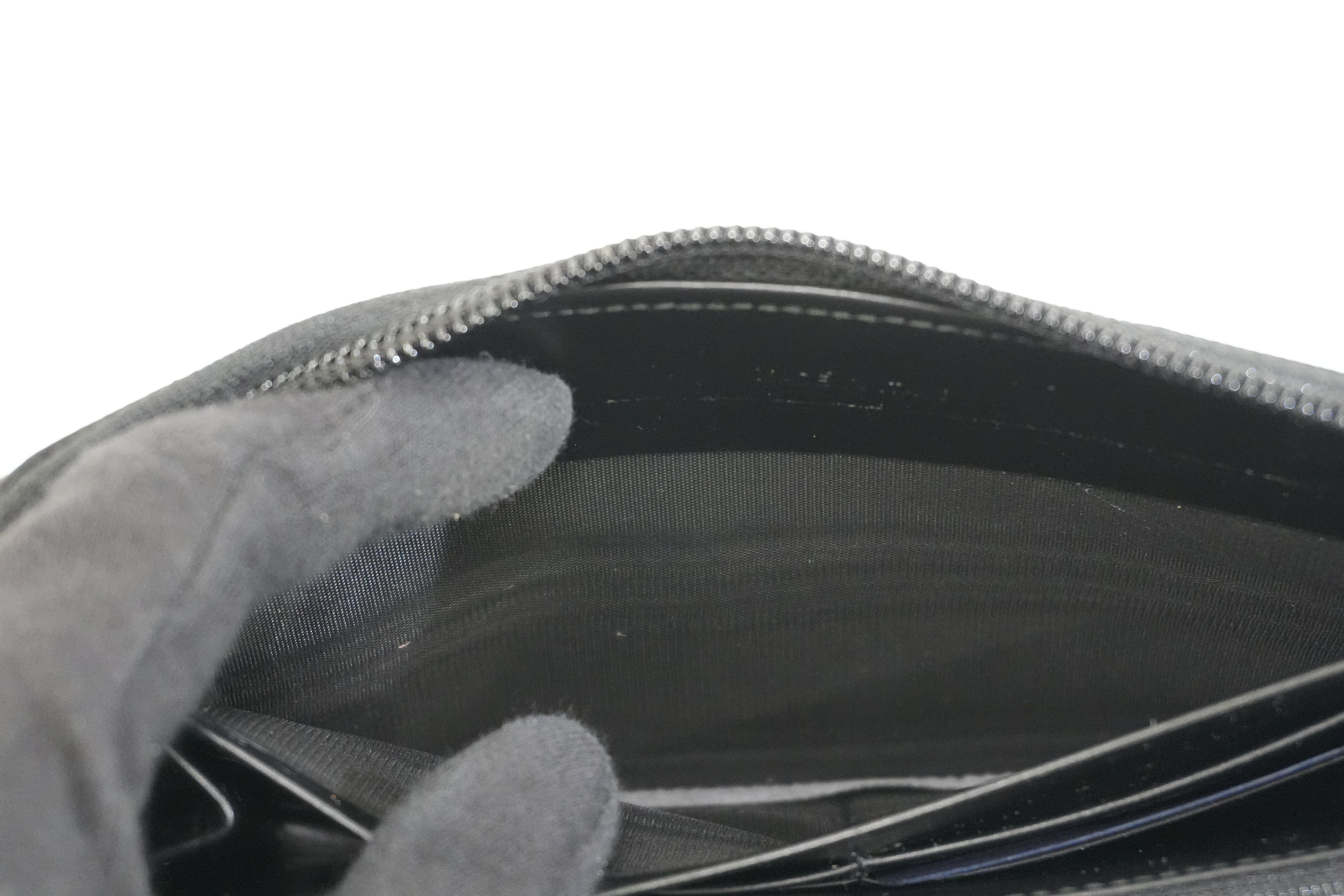 Pre-owned Prada Zippy Long Wallet Black