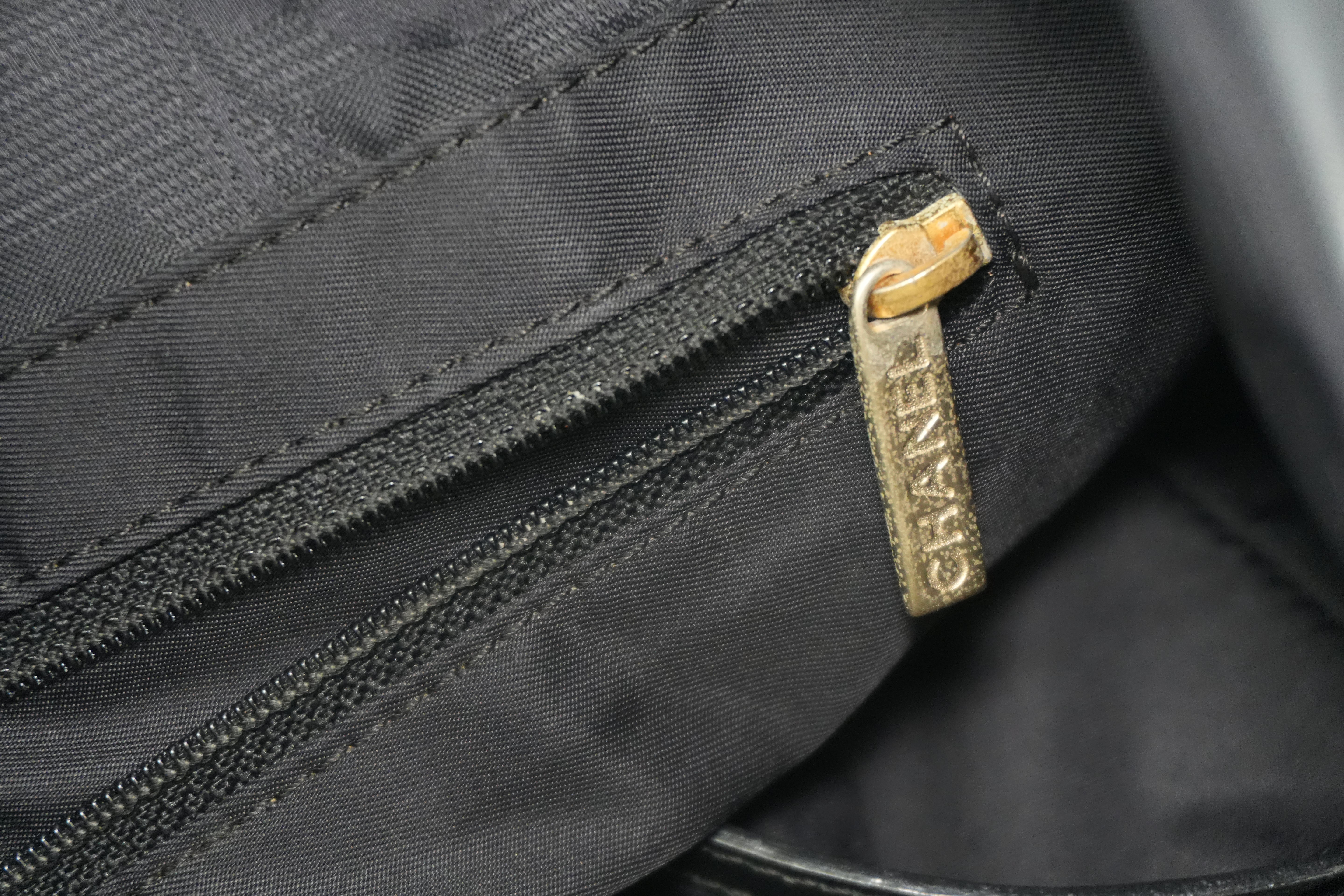 Chanel New Travel Line Tote Bag Black Used