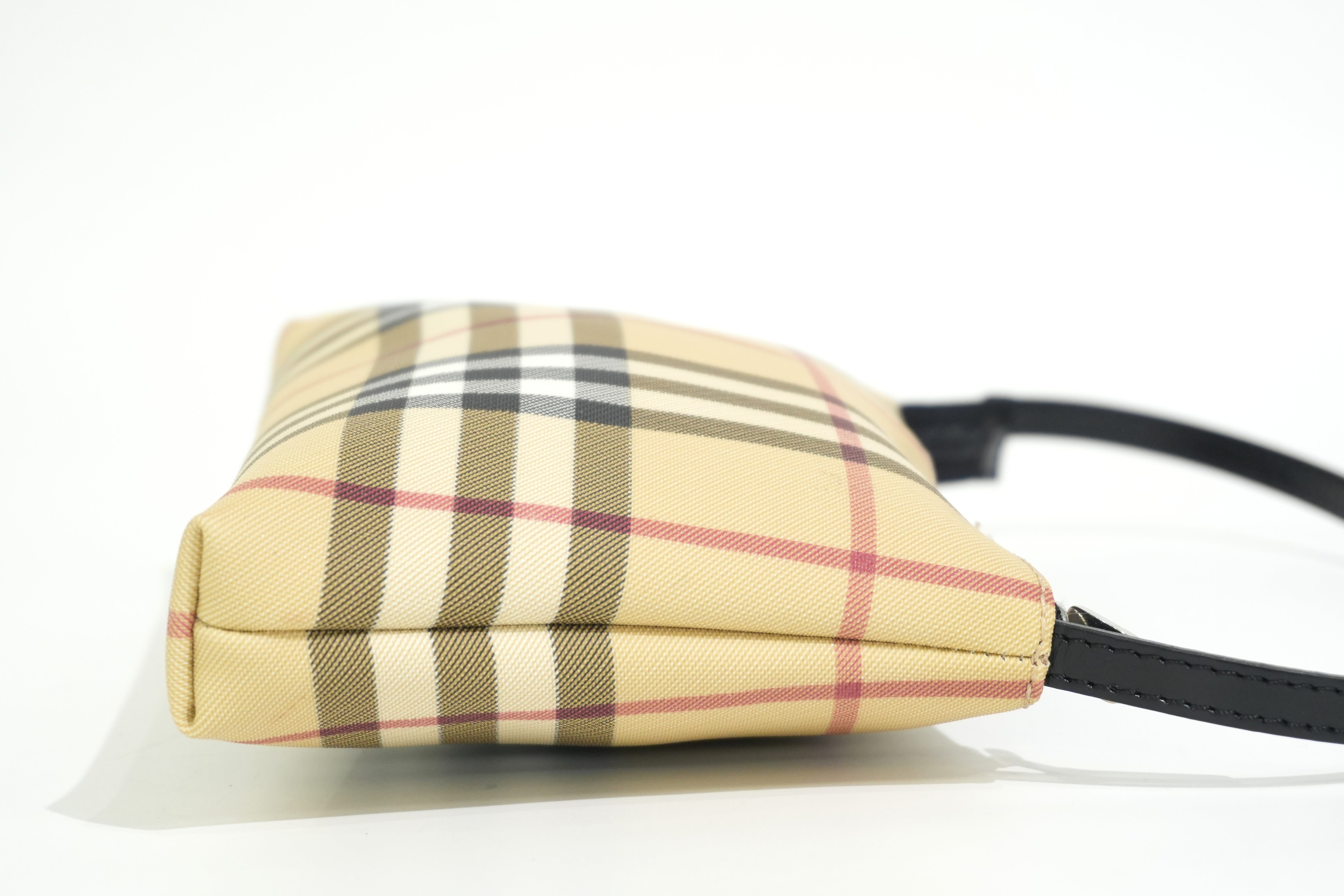 Pre-owned Burberry Nova Check Handbag Beige
