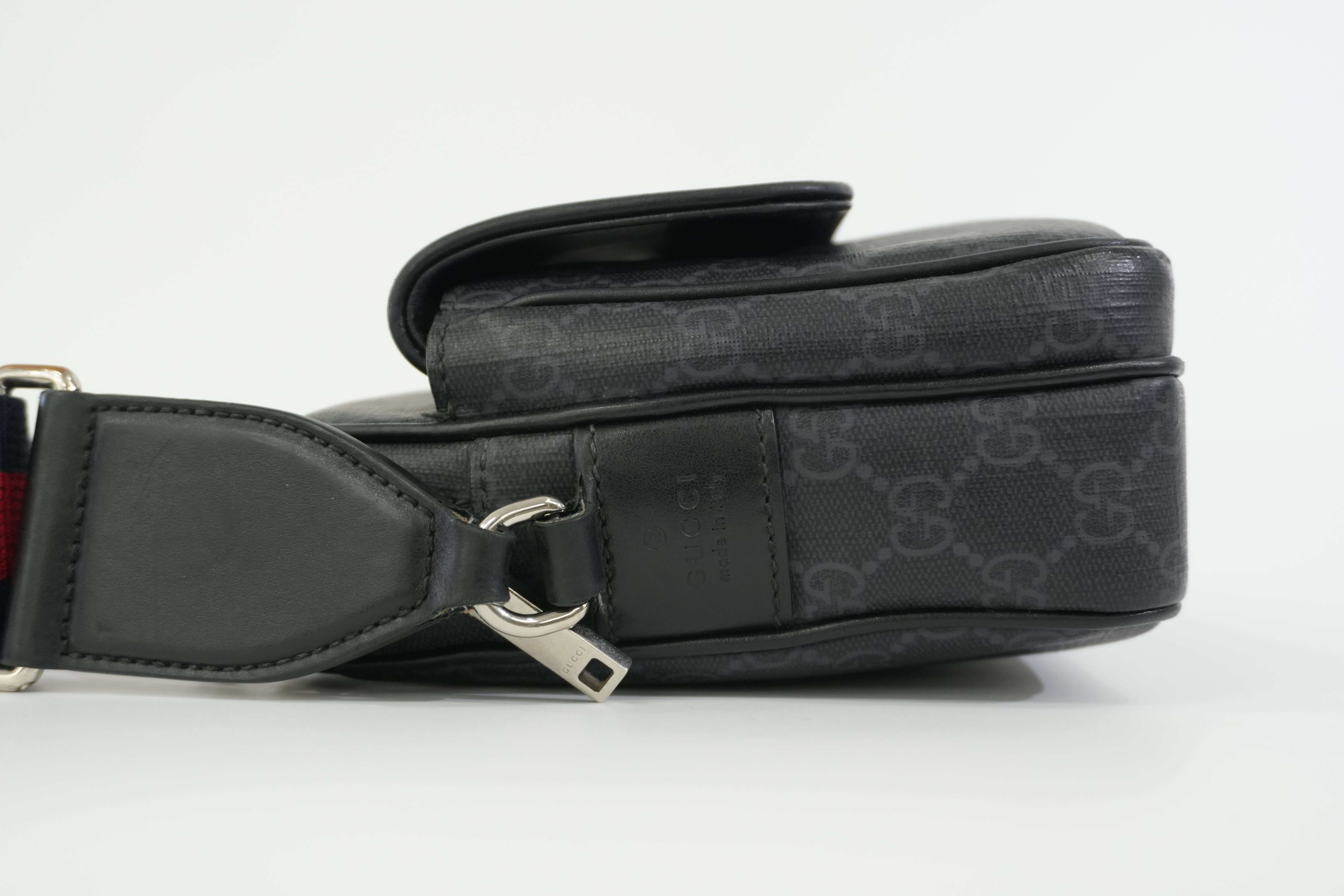 Pre-owned Gucci Guccisima Shoulder Bag Black