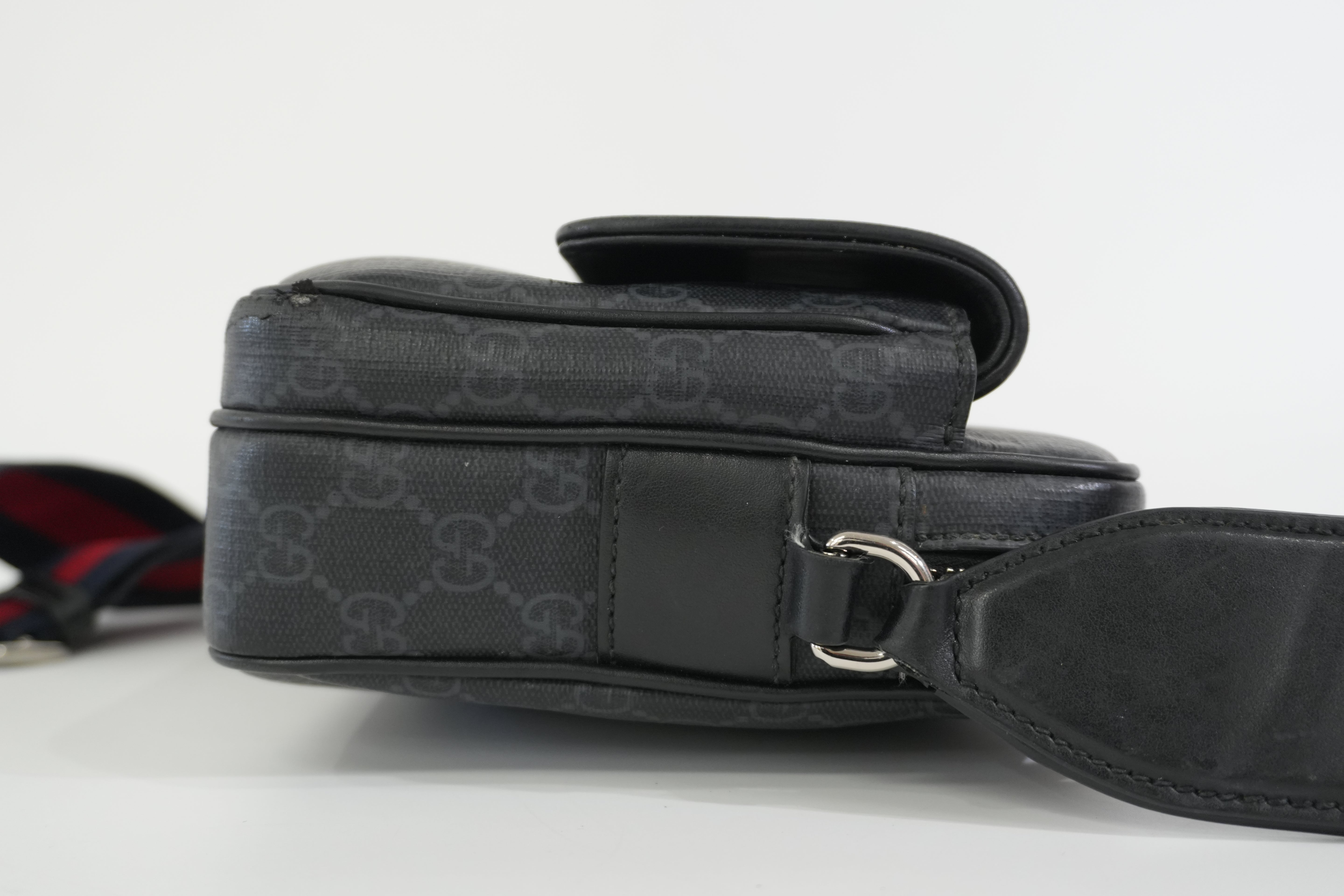 Pre-owned Gucci Guccisima Shoulder Bag Black