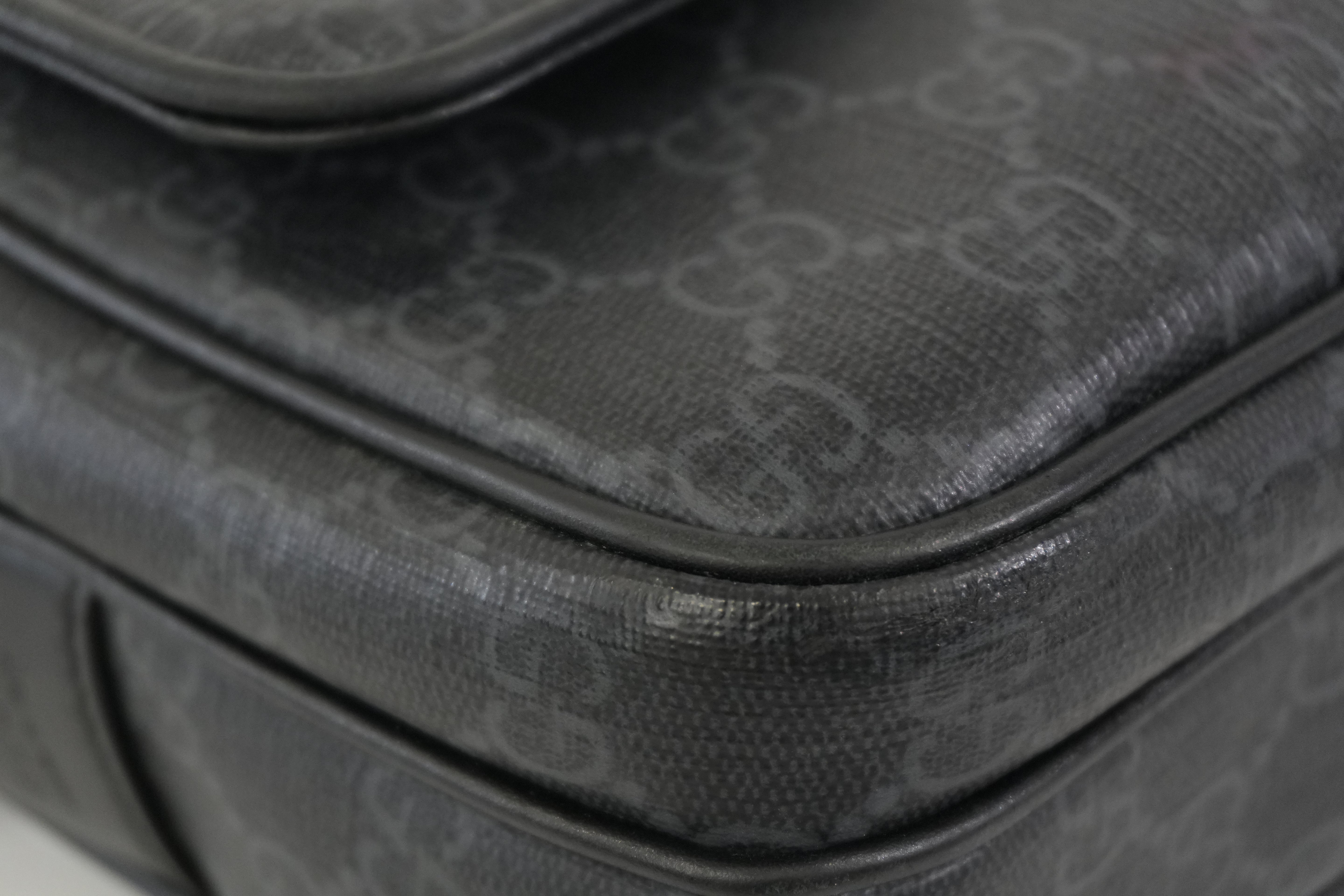 Pre-owned Gucci Guccisima Shoulder Bag Black