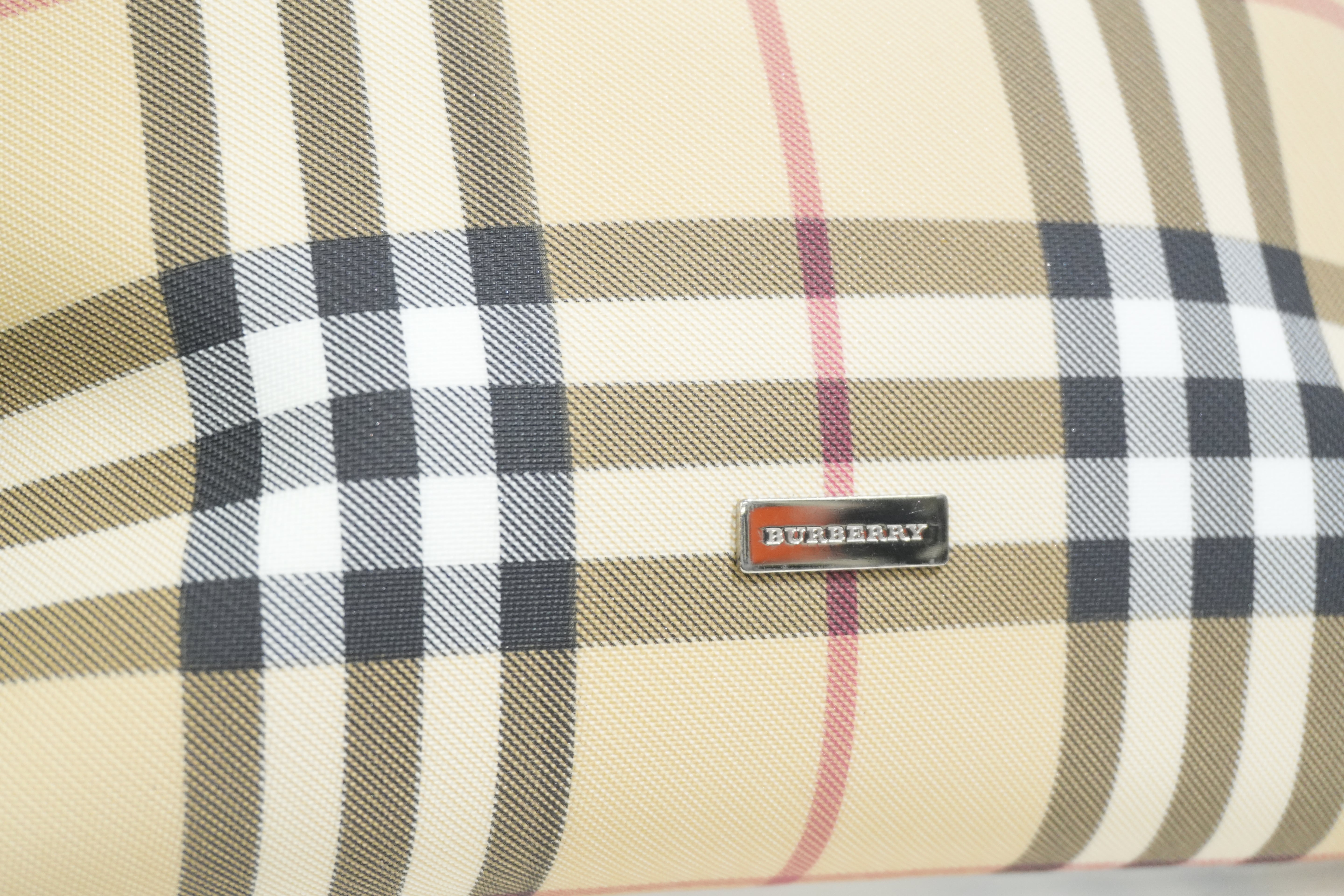Pre-owned Burberry Nova Check Handbag Beige