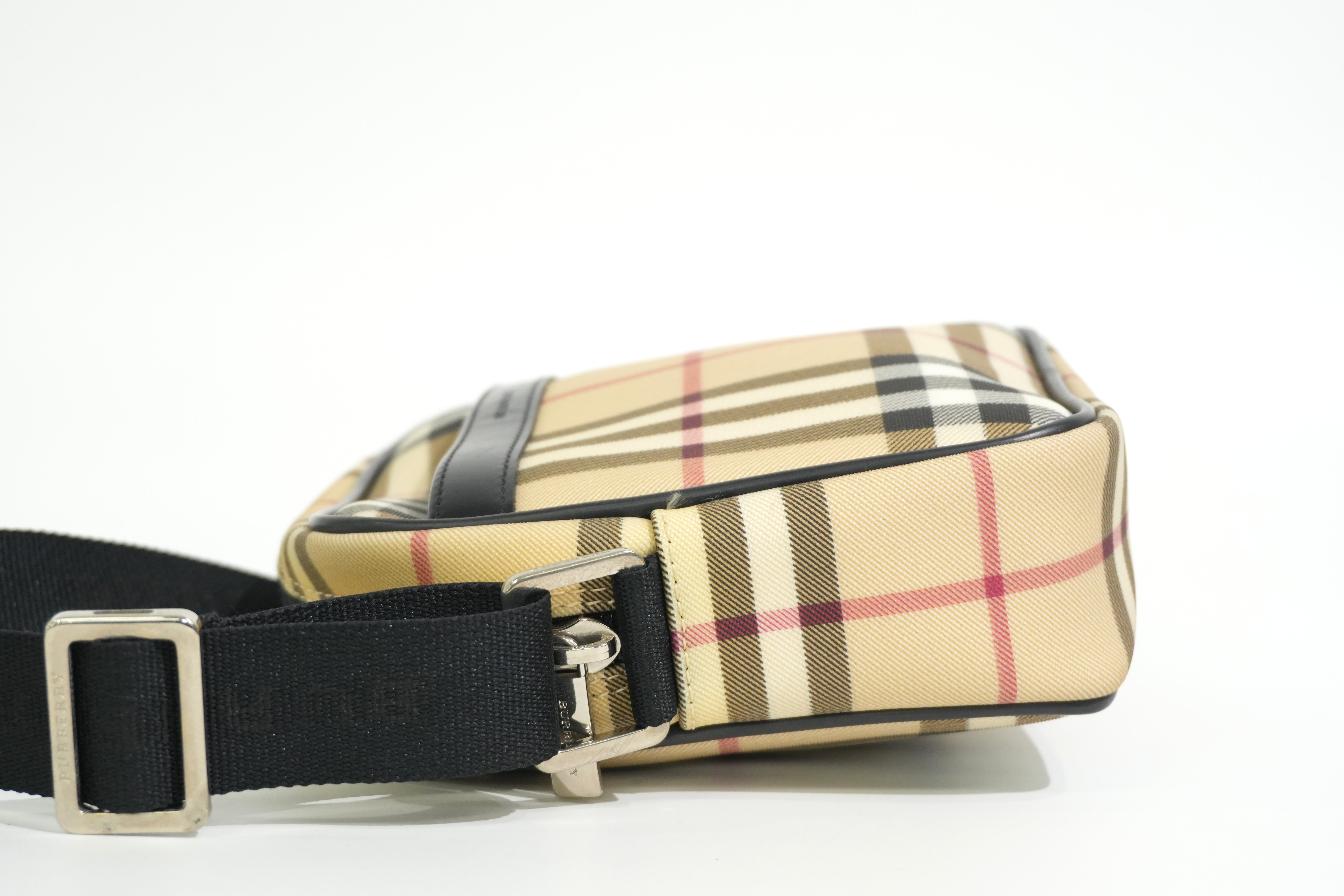 Pre-owned Burberry Nova Check Crossbody Bag