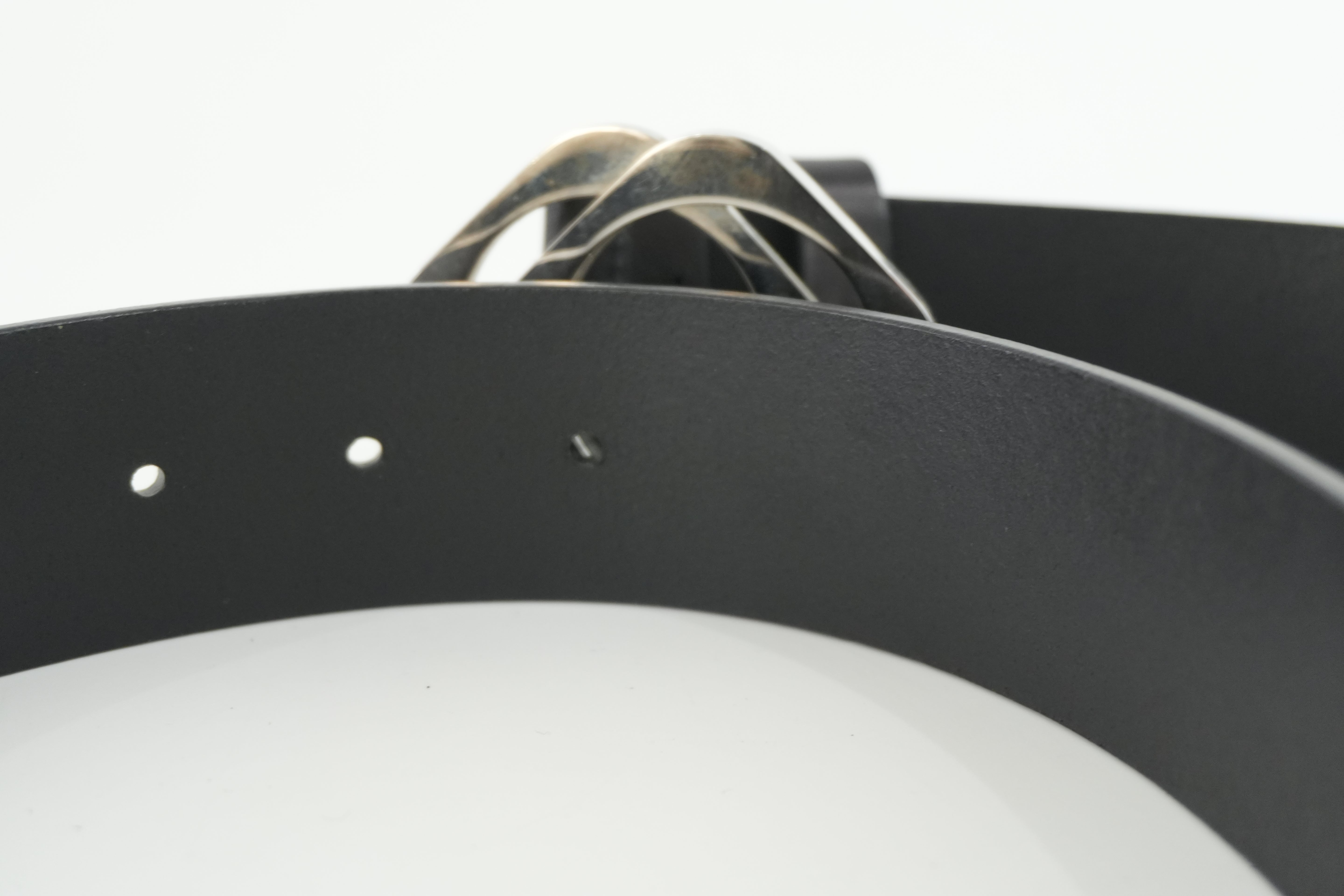 Pre-owned Gucci Belt Leather Size 85