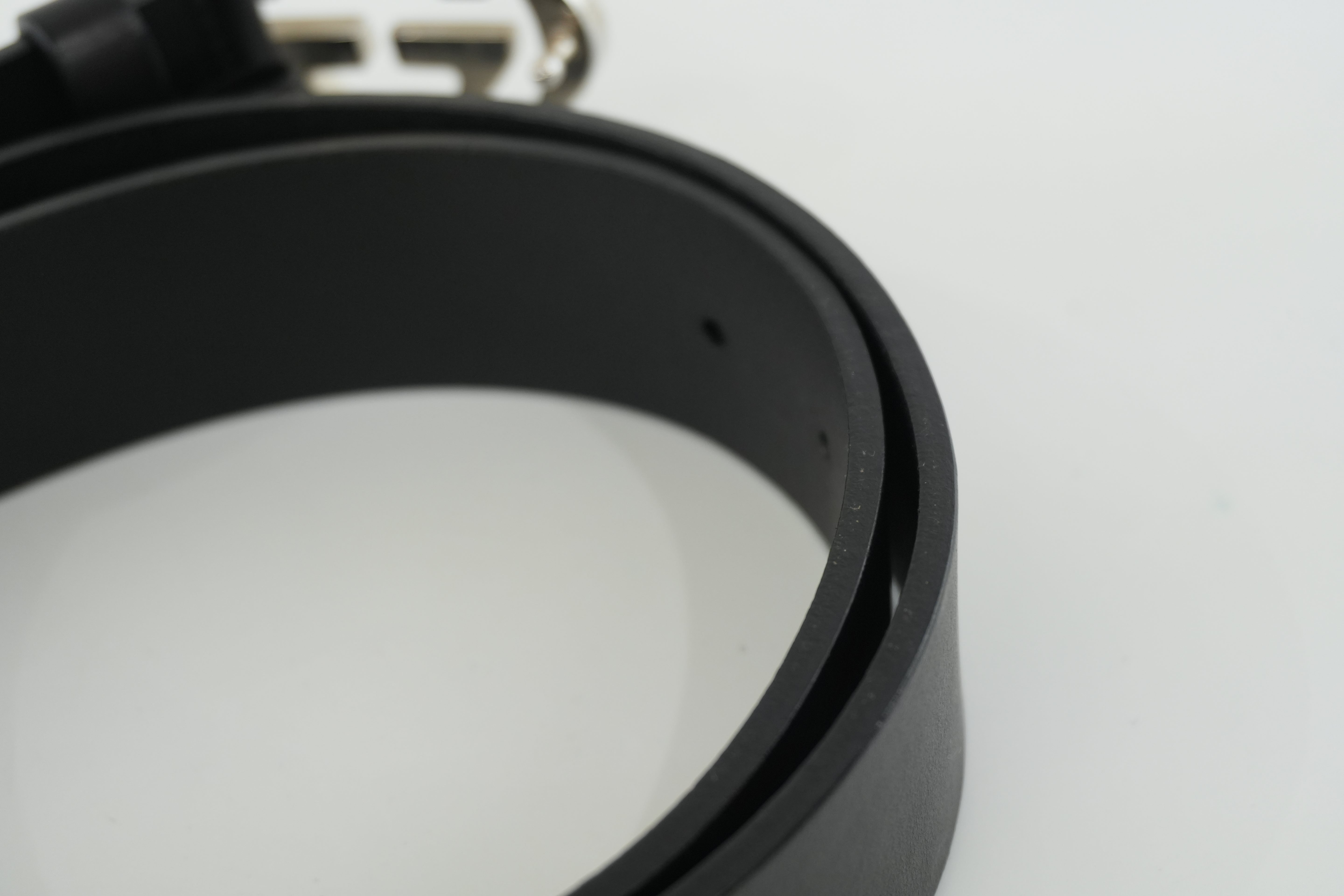 Pre-owned Gucci Belt Leather Size 85