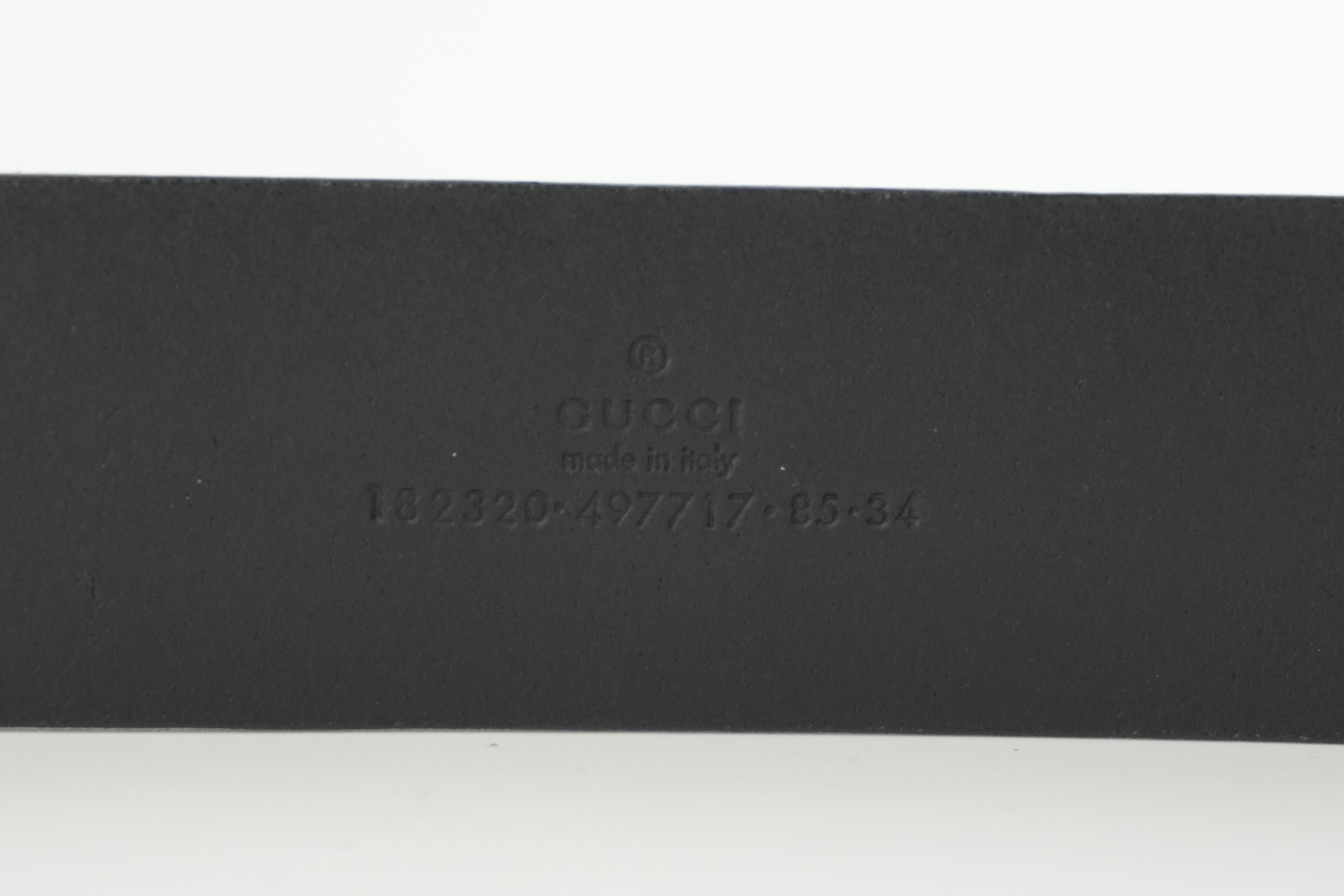 Pre-owned Gucci Belt Leather Size 85