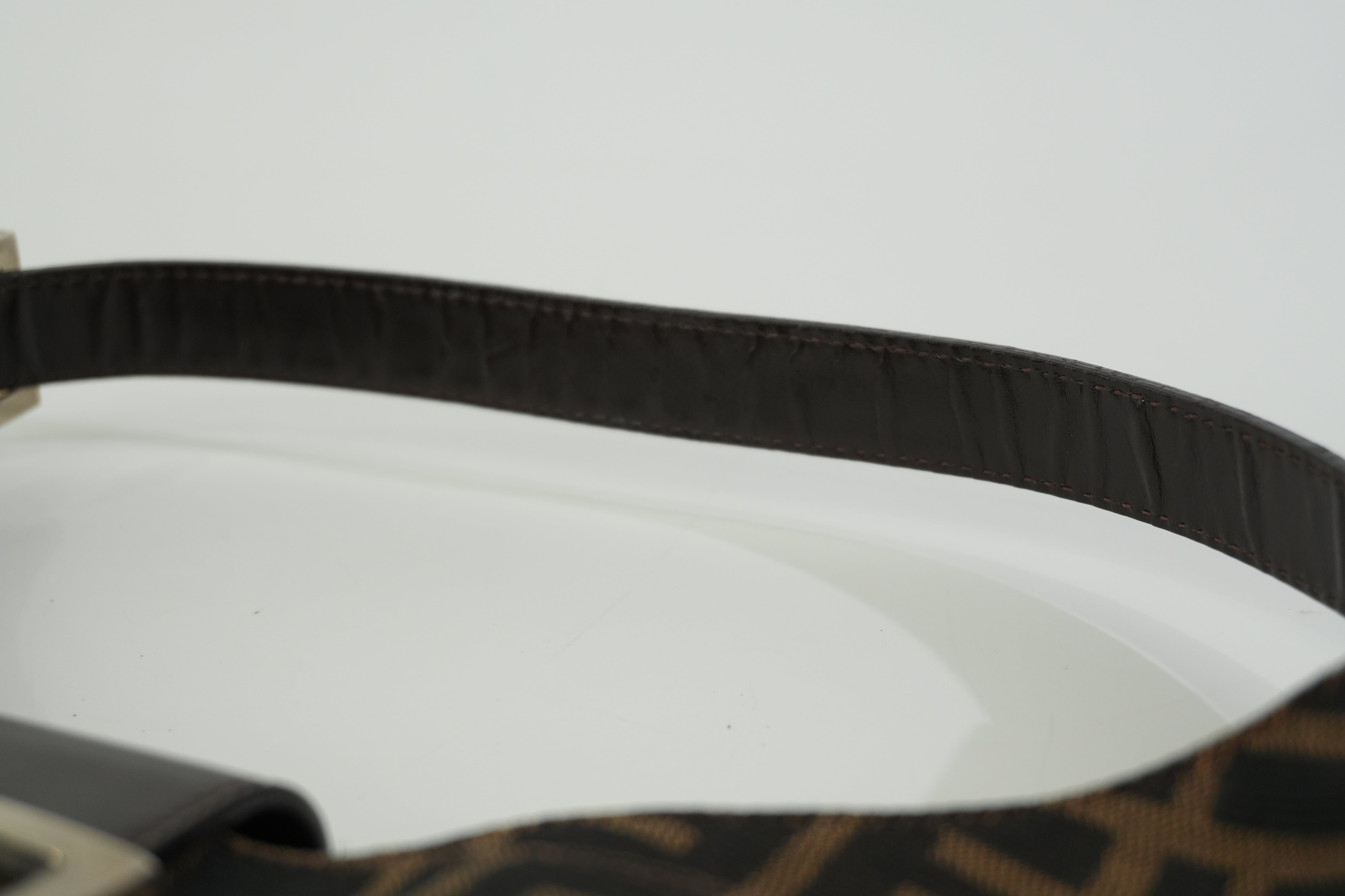 Pre-owned Fendi Zucca Shoulder Bag Brown