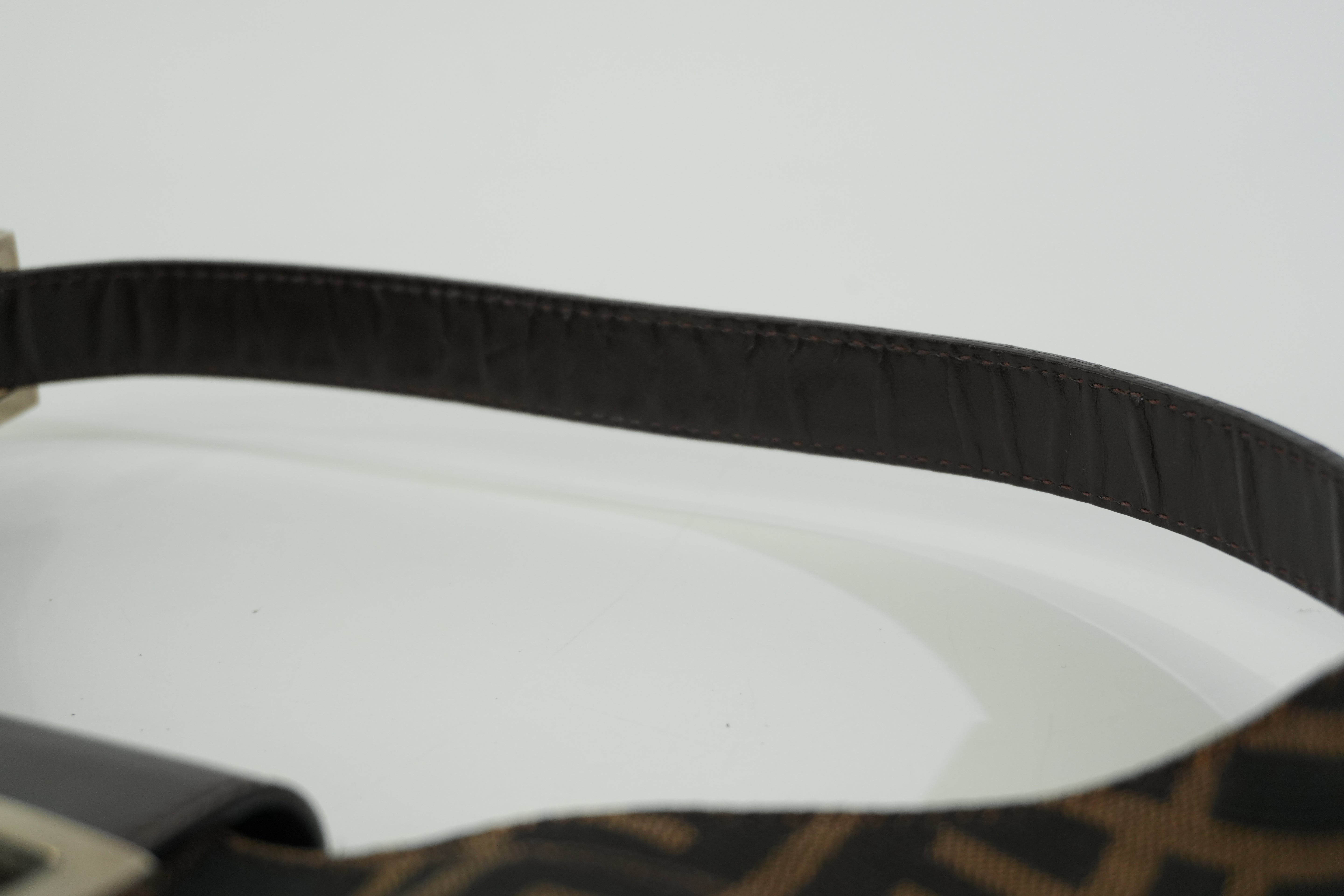 Pre-owned Fendi Zucca Shoulder Bag Brown