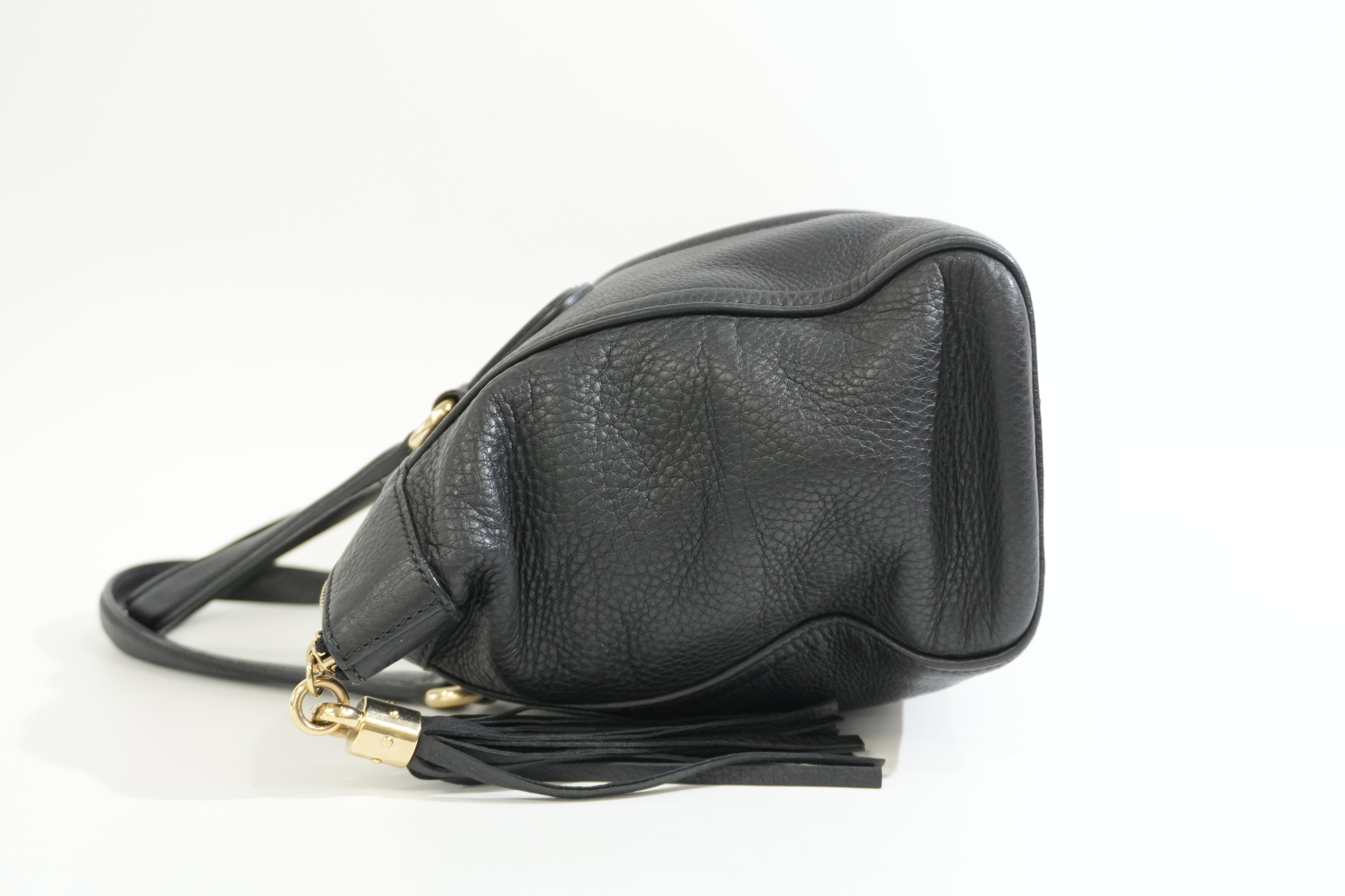 Pre-owned Gucci Soho Tote Bag Black