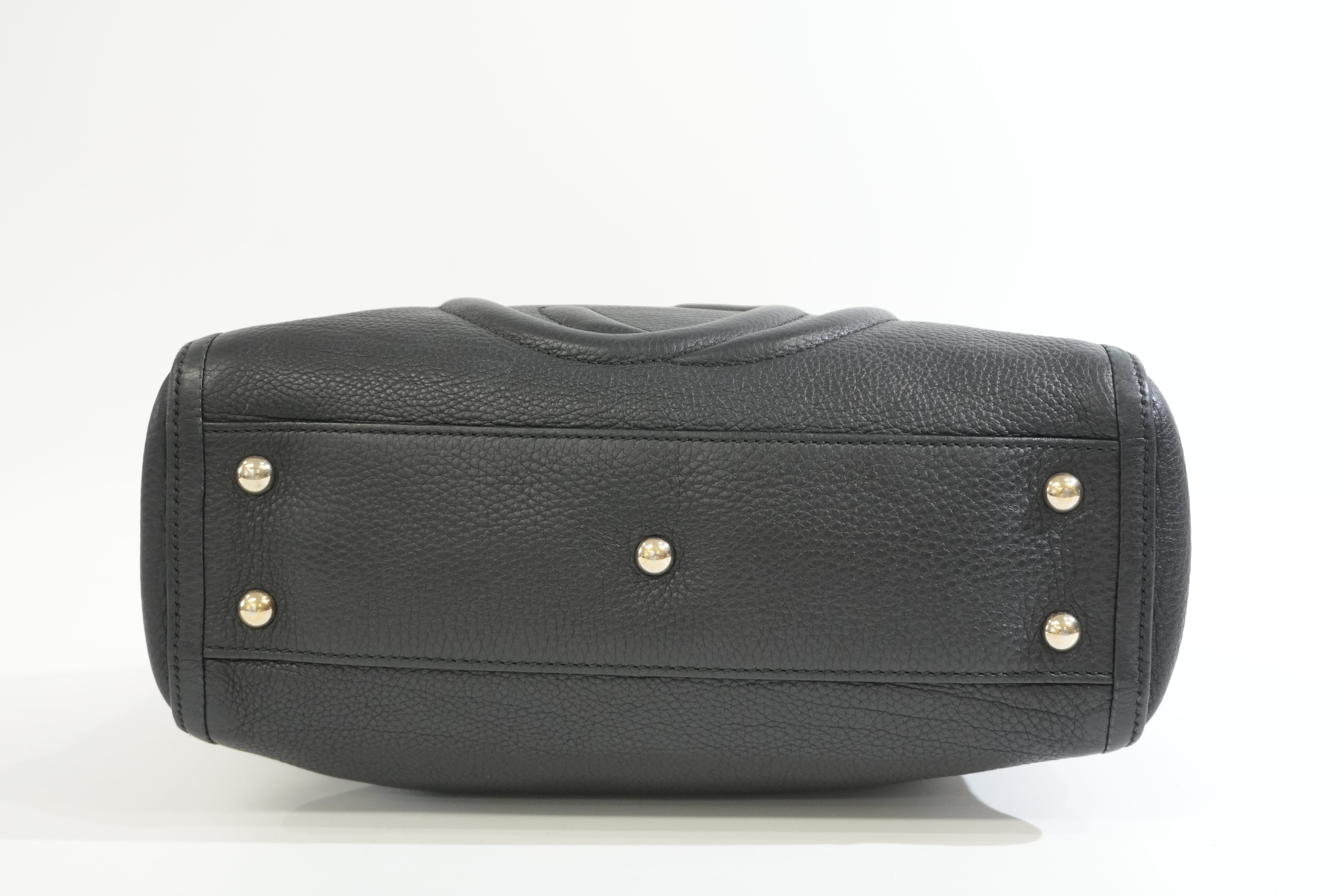 Pre-owned Gucci Soho Tote Bag Black