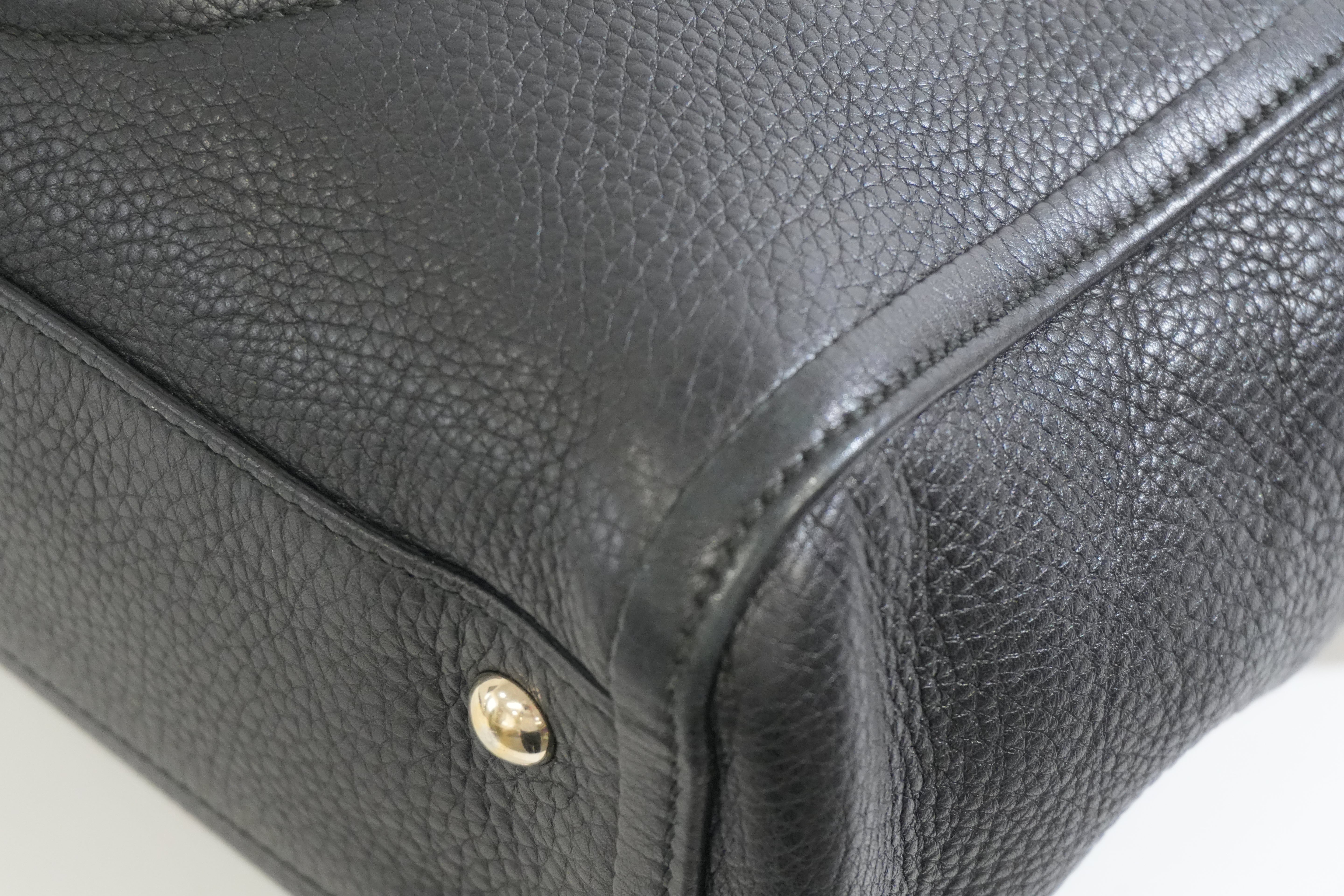 Pre-owned Gucci Soho Tote Bag Black