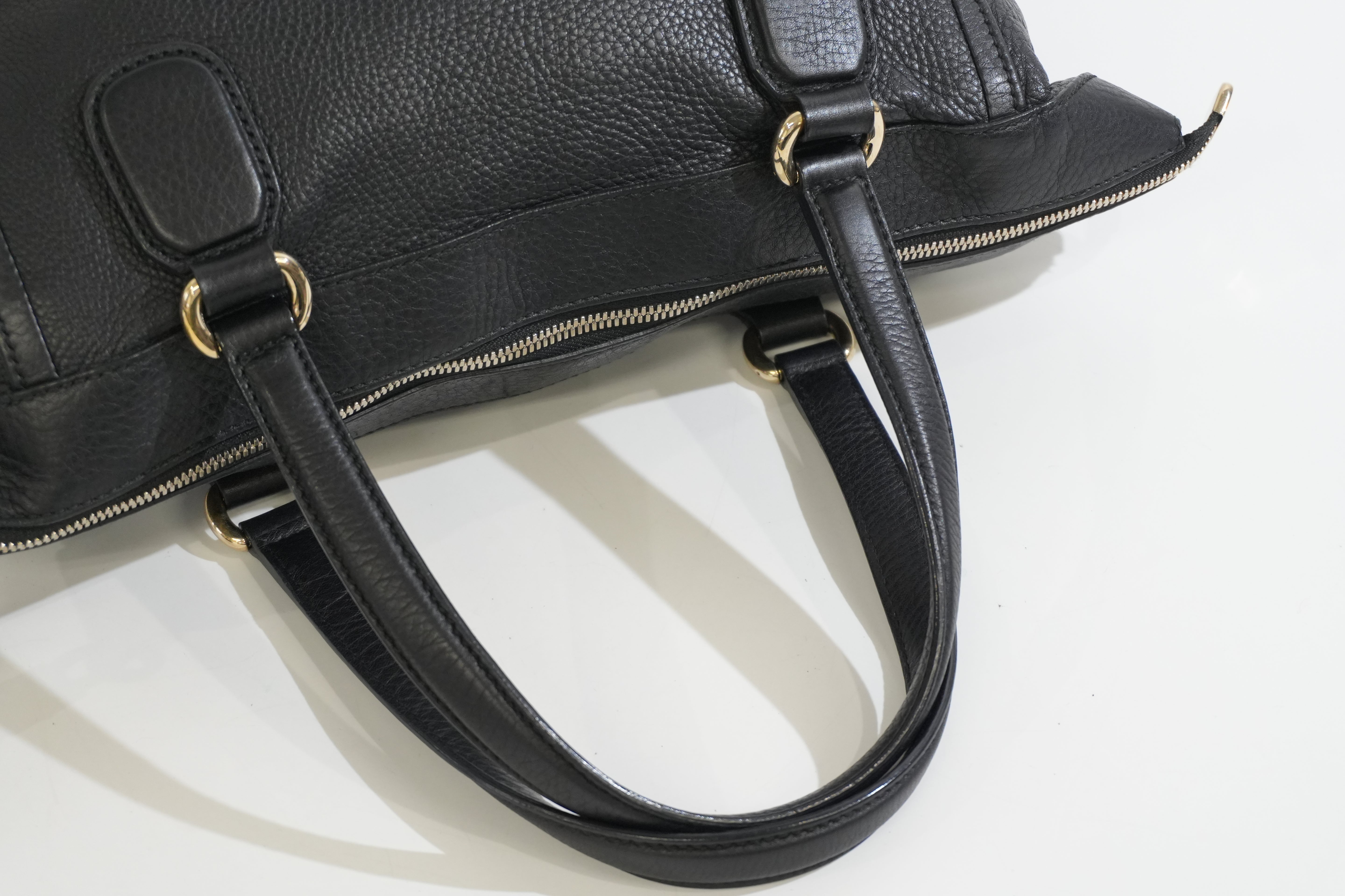 Pre-owned Gucci Soho Tote Bag Black