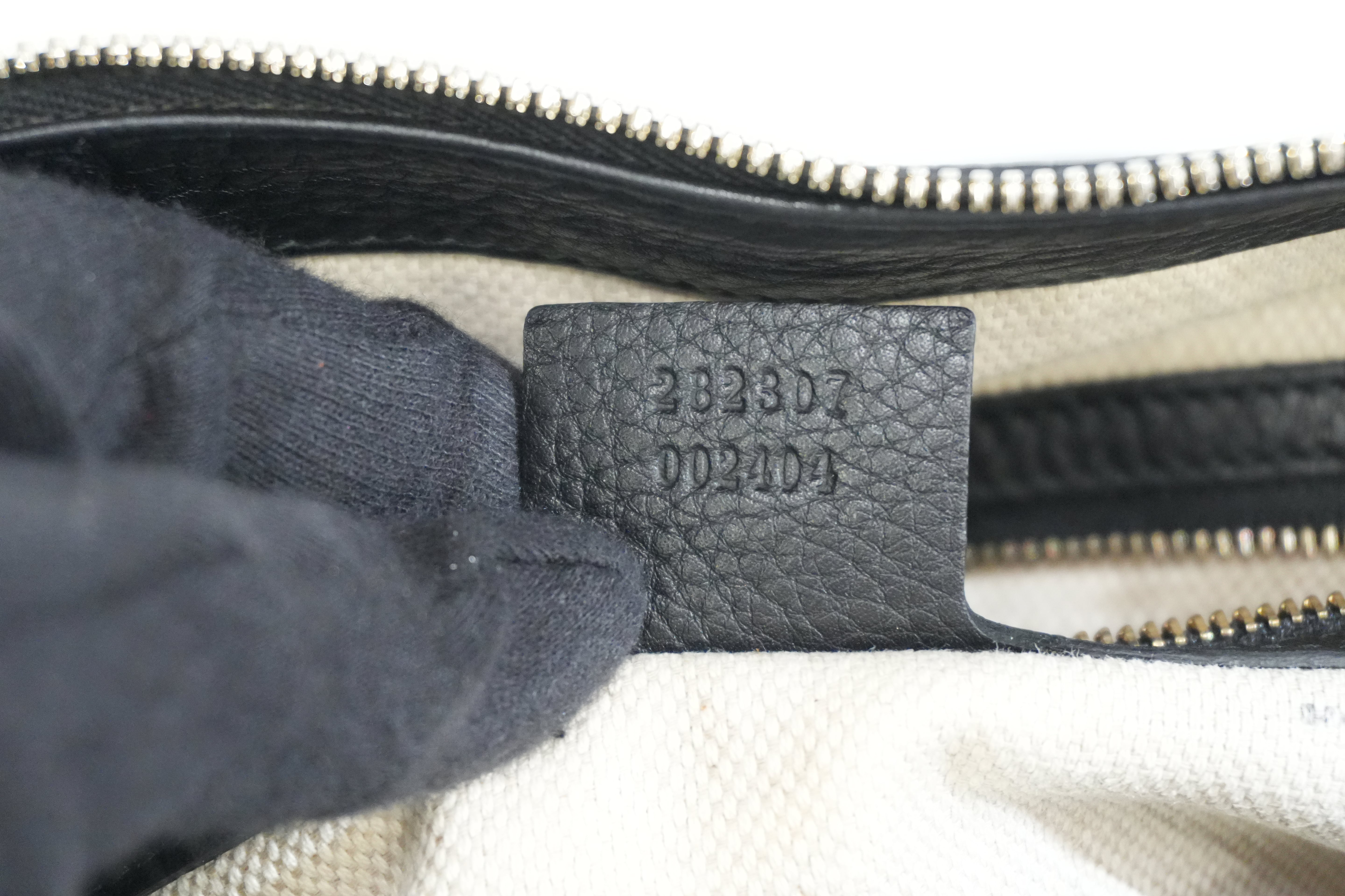 Pre-owned Gucci Soho Tote Bag Black
