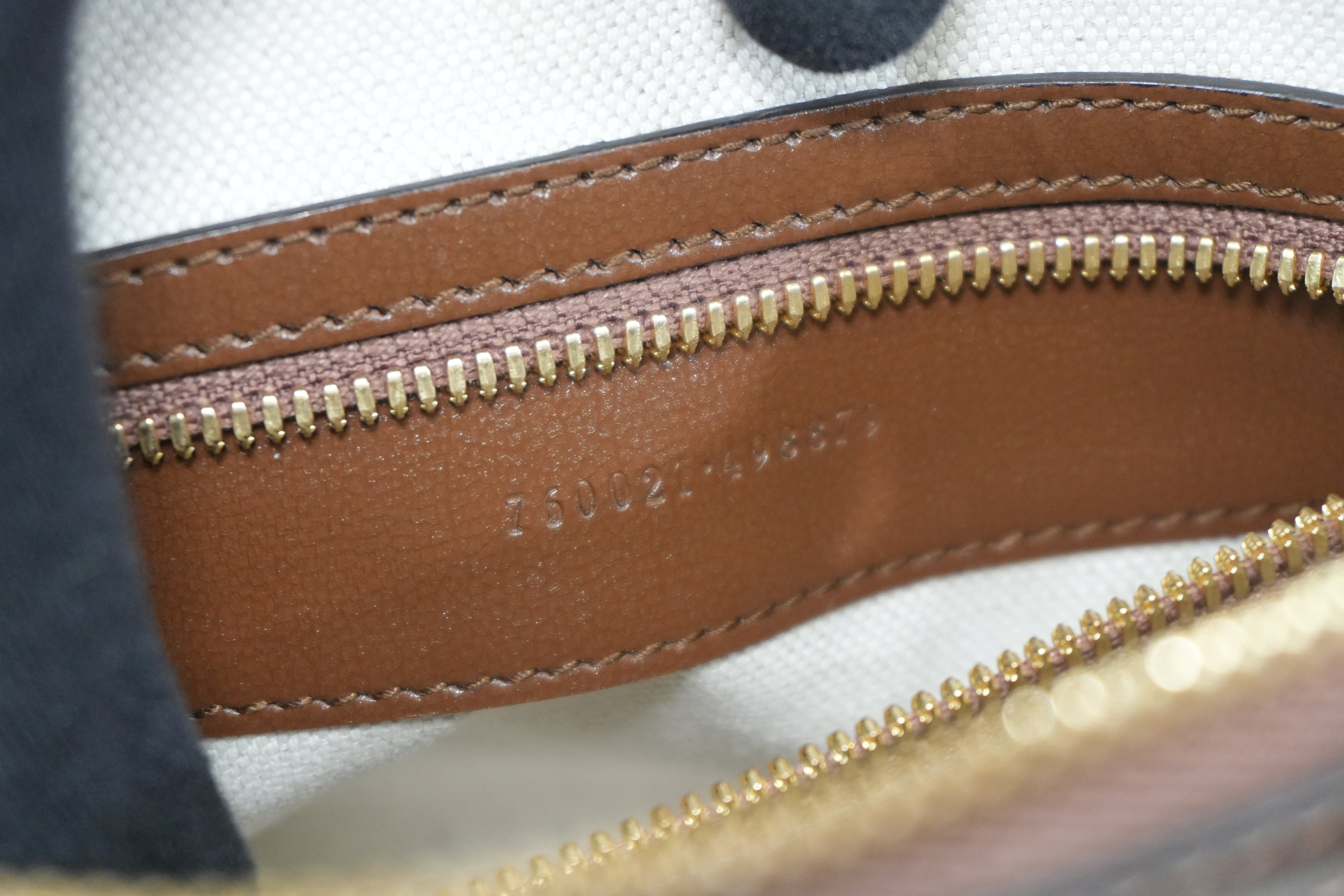 Pre-owned Gucci Interlocking G Patch Wristlet Messenger Bag Brown